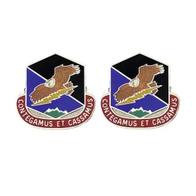 100th Missile Defense Brigade Unit Crest (Contegamus Et Cassamus) - Sold in Pairs