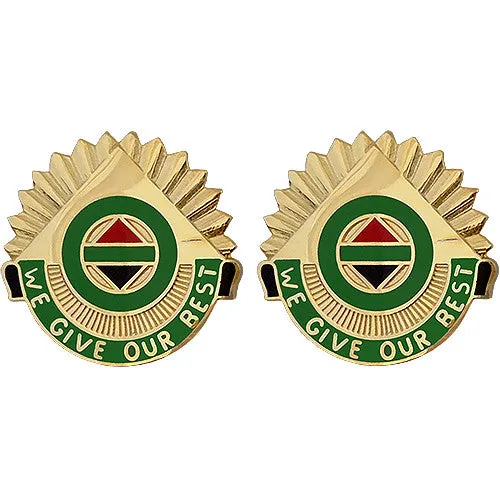 14th Military Police Brigade Unit Crest (We Give Our Best) - Sold in Pairs