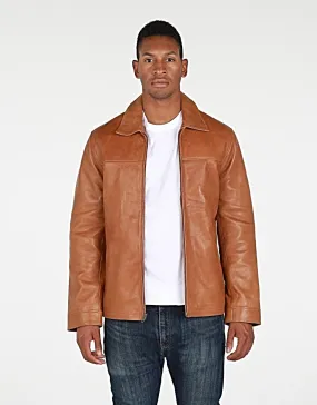 Abbyse Mens Leather Jacket Lambskin - New!