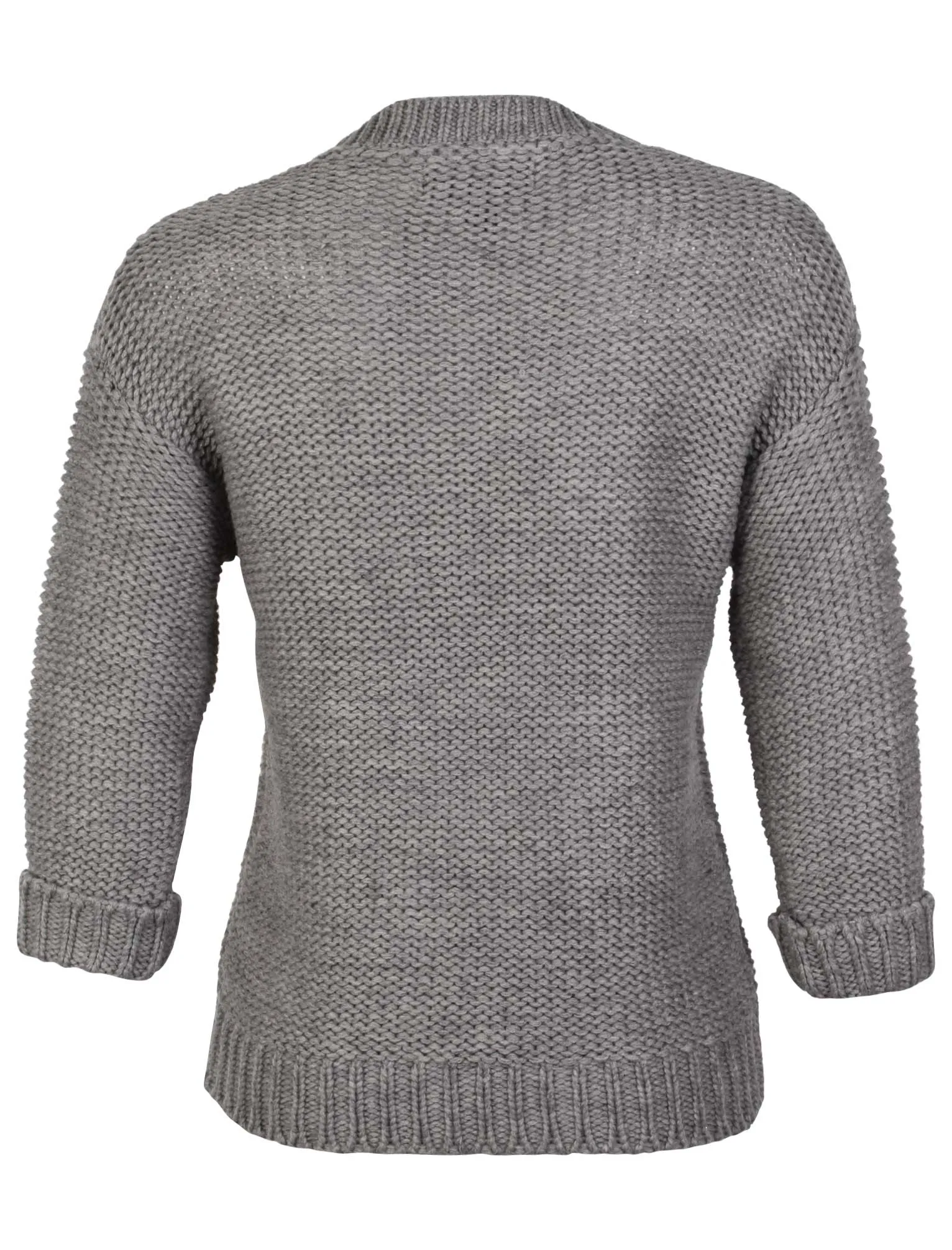 Amara Reya Buttercup cable knit jumper in Mid Grey