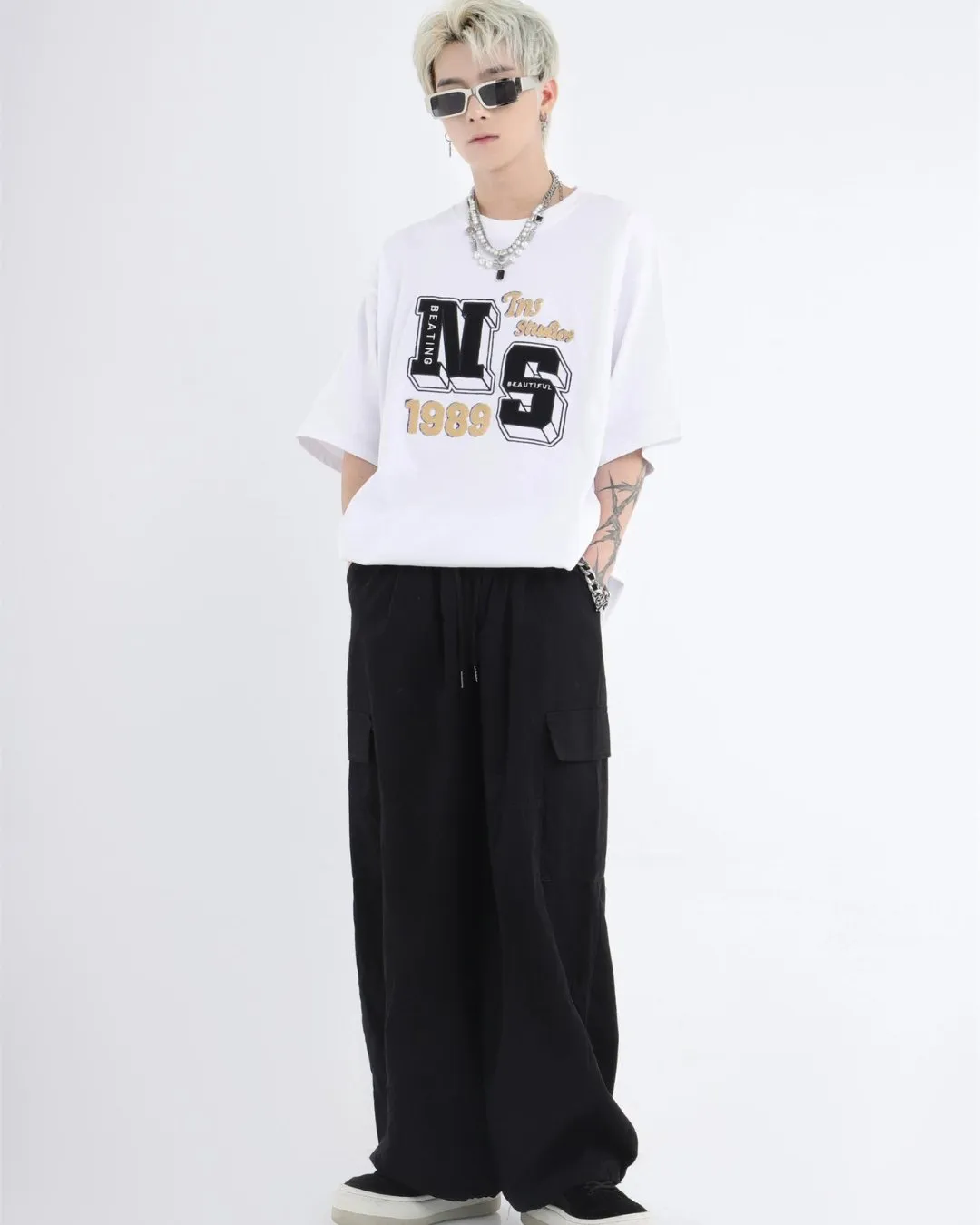 Balloon Silhouette Wide Cargo Pants INS0006