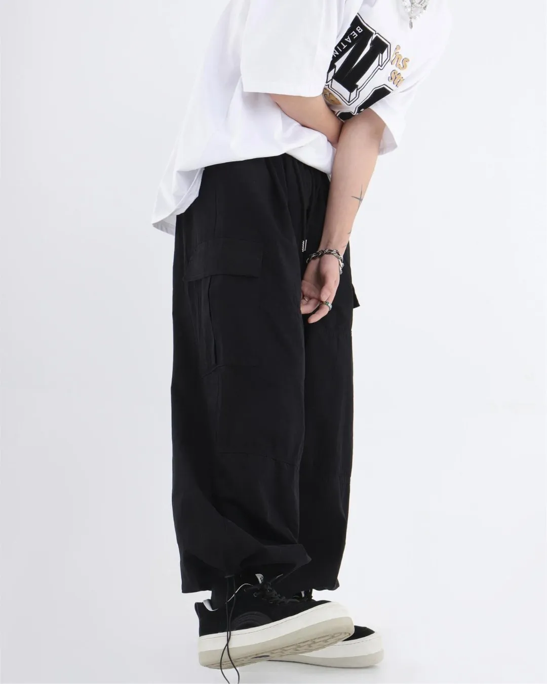 Balloon Silhouette Wide Cargo Pants INS0006