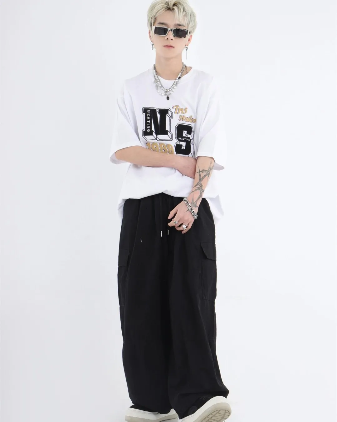 Balloon Silhouette Wide Cargo Pants INS0006