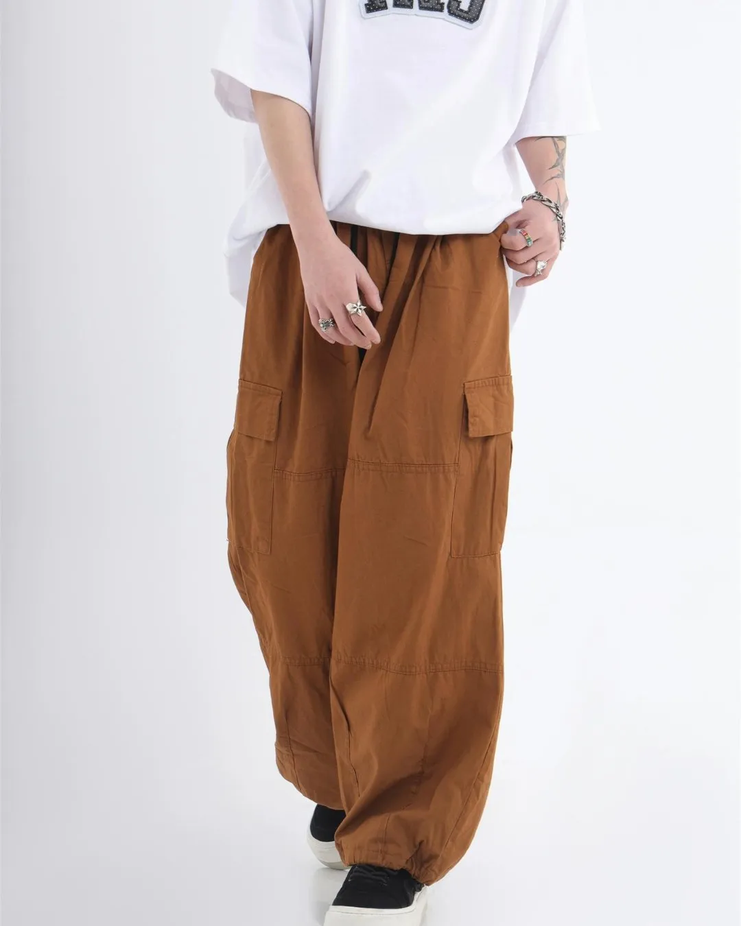 Balloon Silhouette Wide Cargo Pants INS0006