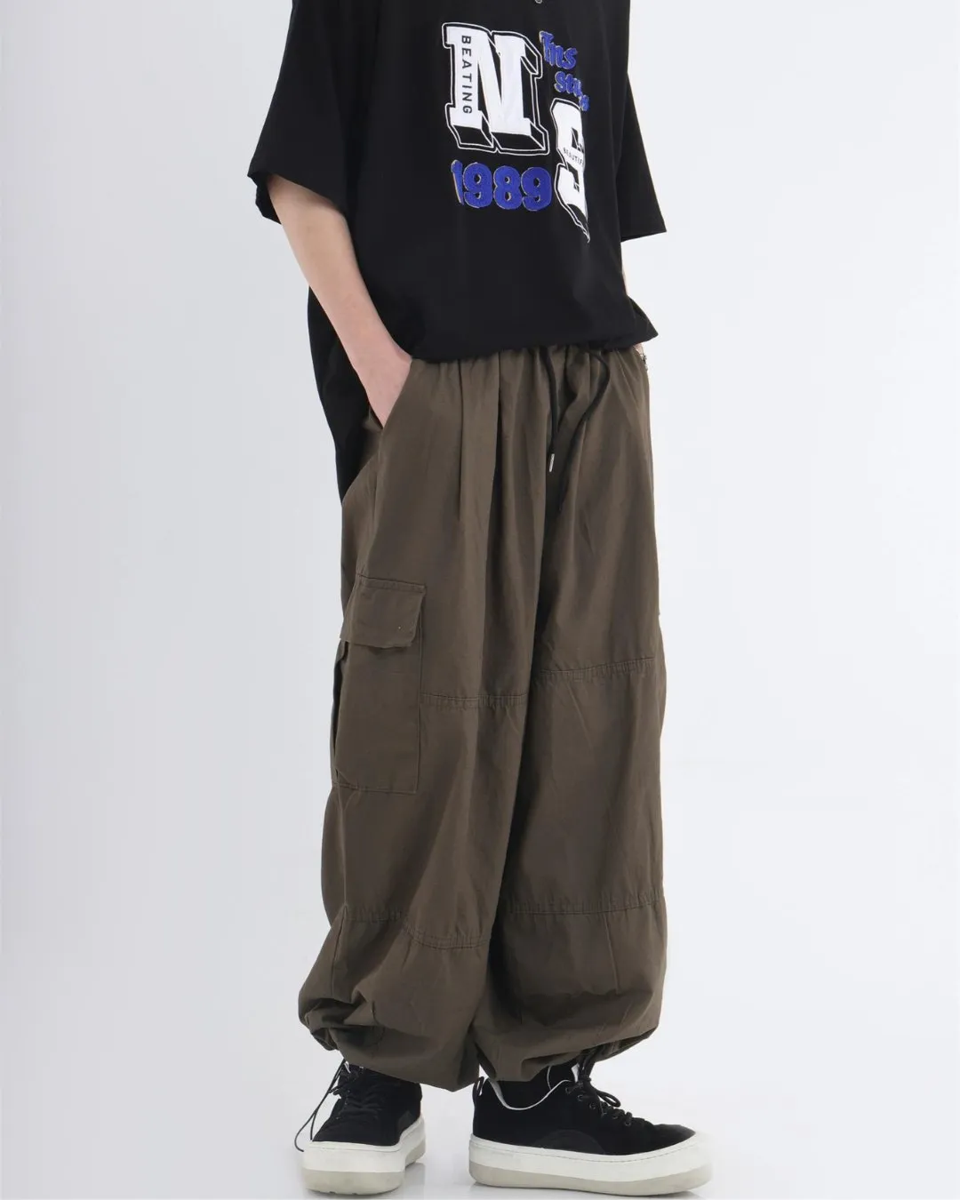 Balloon Silhouette Wide Cargo Pants INS0006