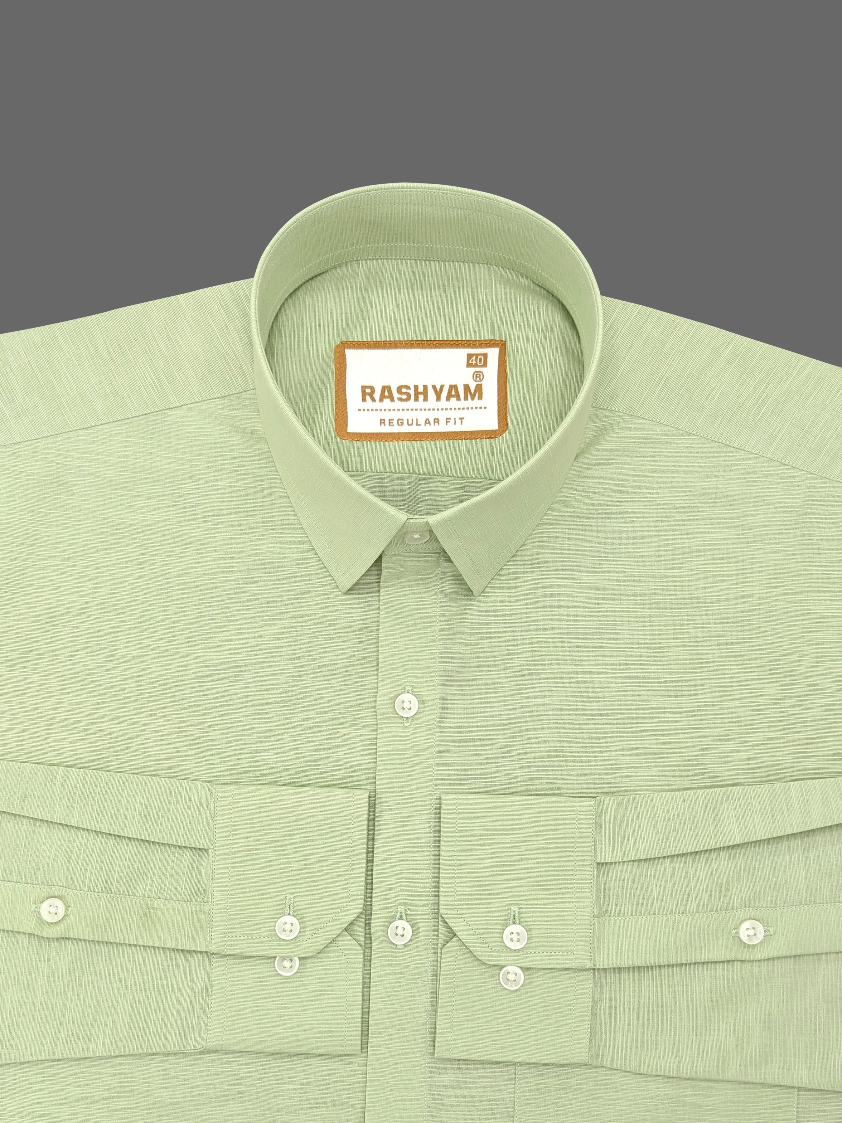 Barboni Finch Green Luxurious Italian Linen Shirt