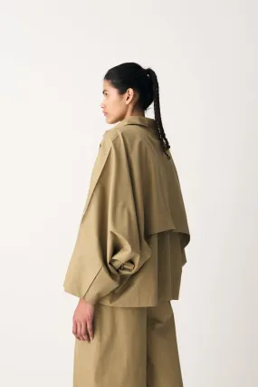 Bat Sleeve Jacket - Autumn Sage