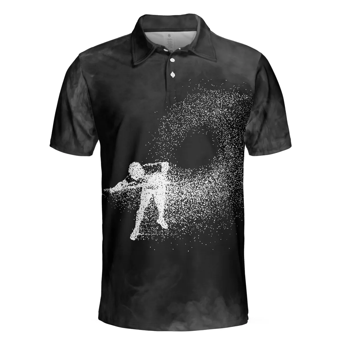 Billiards On Smoke Background Polo Shirt, Smoke Billiards Player Polo Shirt, Best Billiards Shirt For Men