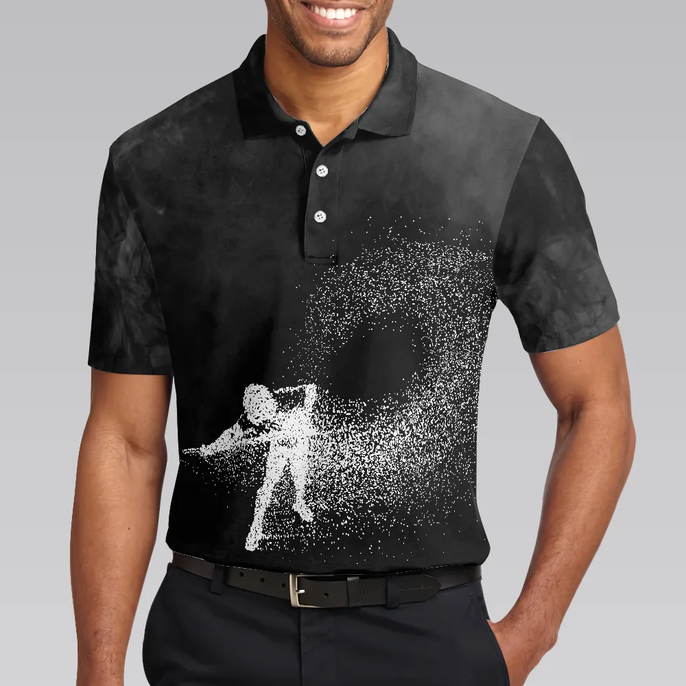 Billiards On Smoke Background Polo Shirt, Smoke Billiards Player Polo Shirt, Best Billiards Shirt For Men