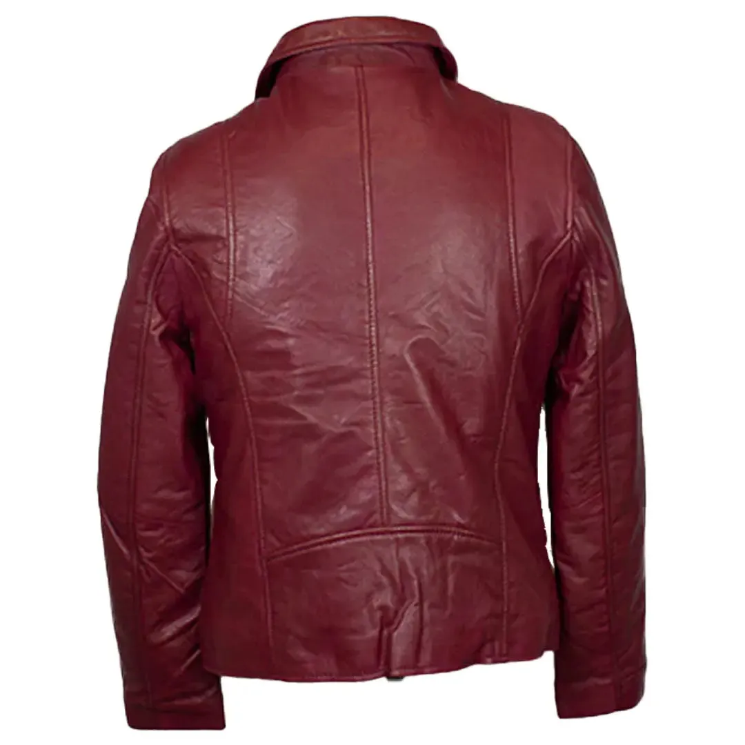 BOL Women's Lamb Leather Biker Style Jacket