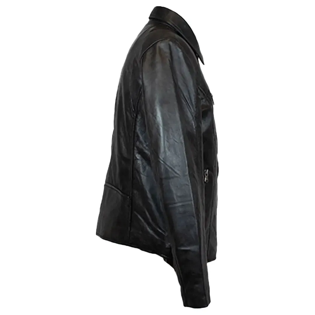 BOL Women's Lamb Leather Biker Style Jacket