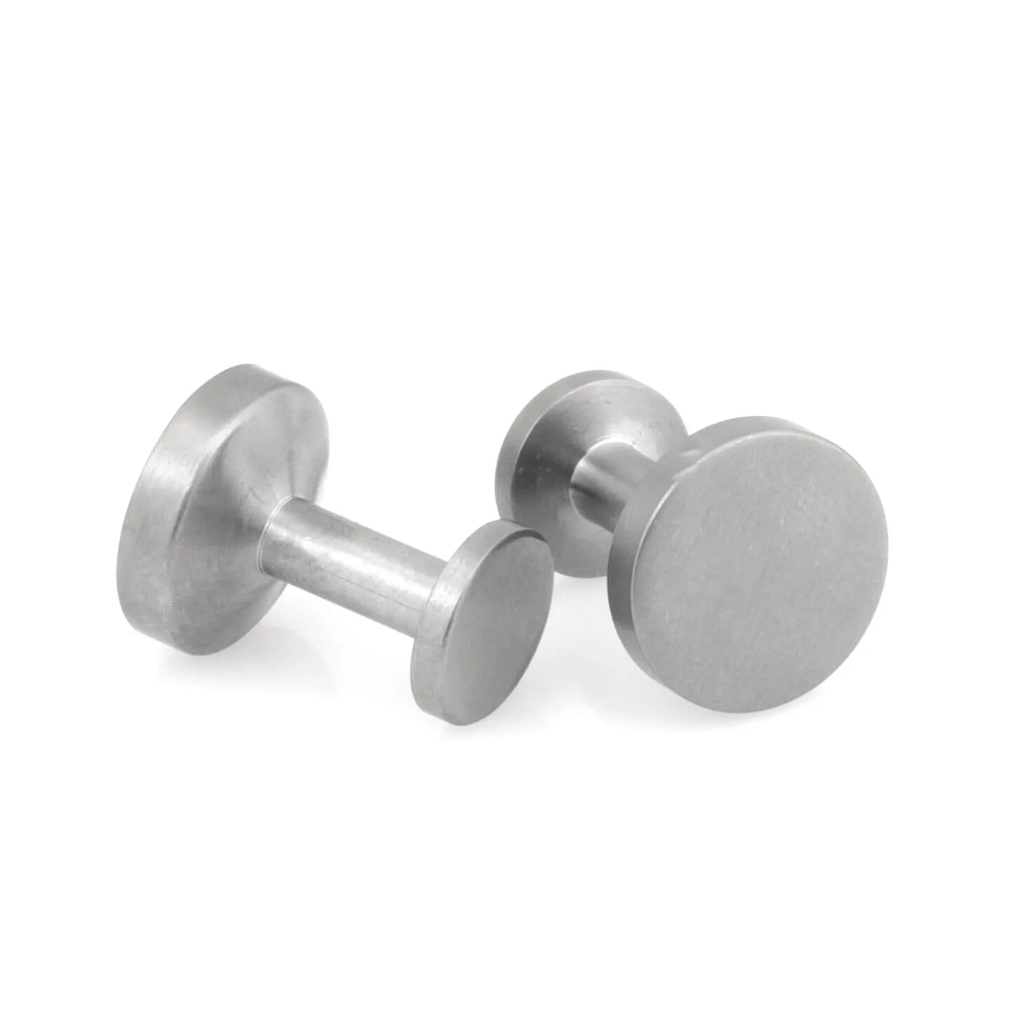 Brushed Titanium Cufflinks