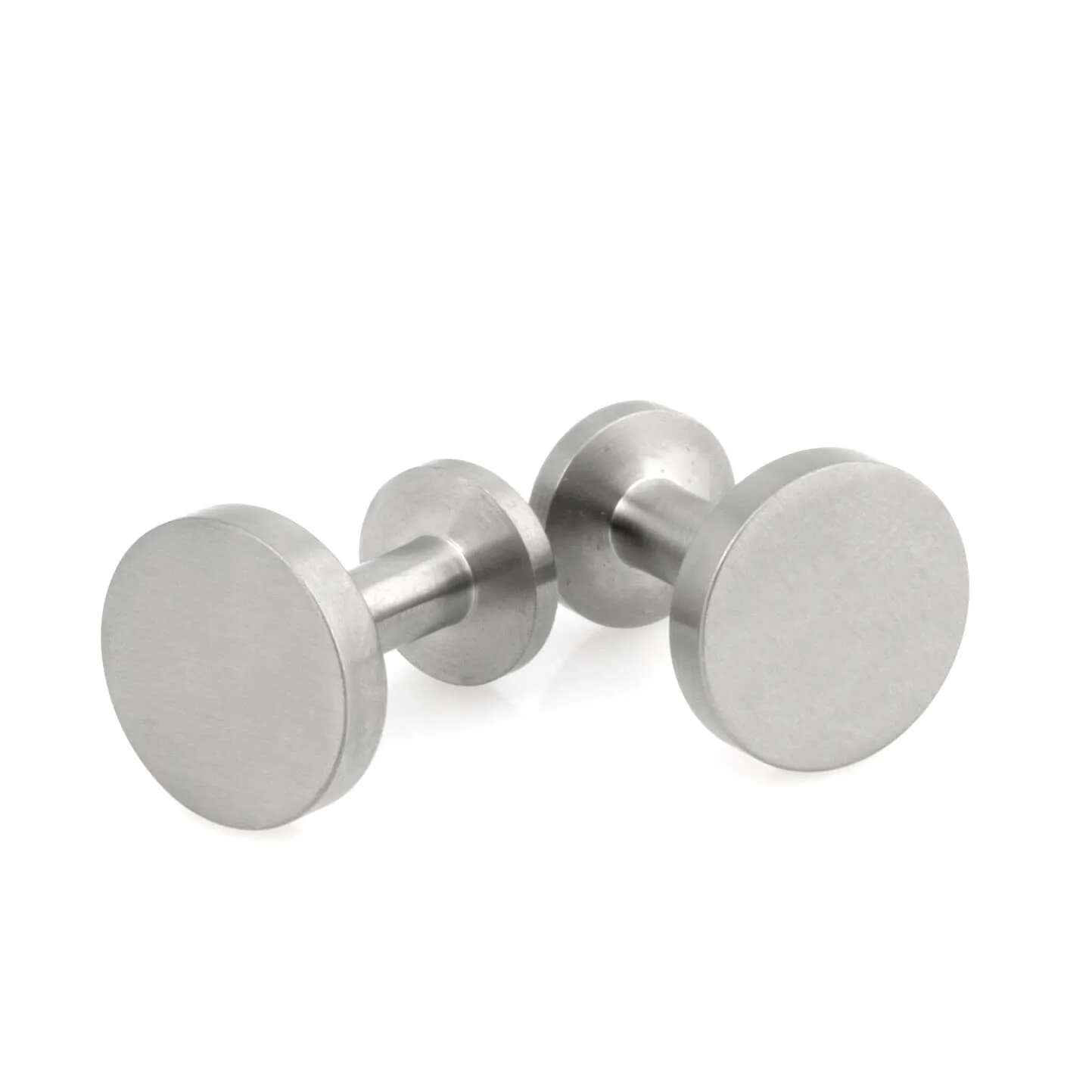 Brushed Titanium Cufflinks