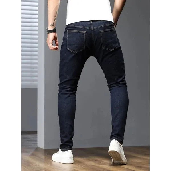 Calça Jeans Masculina Skinny Lycra Com Elastano