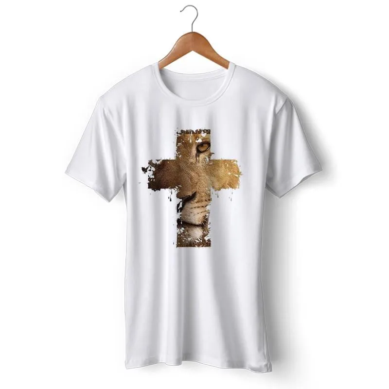 Christian T-Shirt <br> Lion Cross