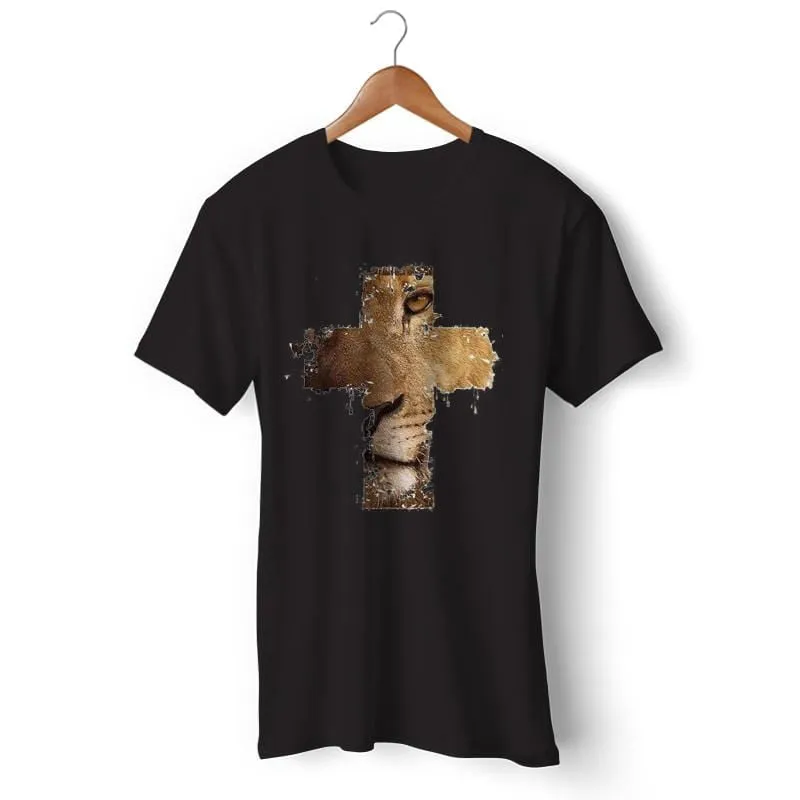 Christian T-Shirt <br> Lion Cross