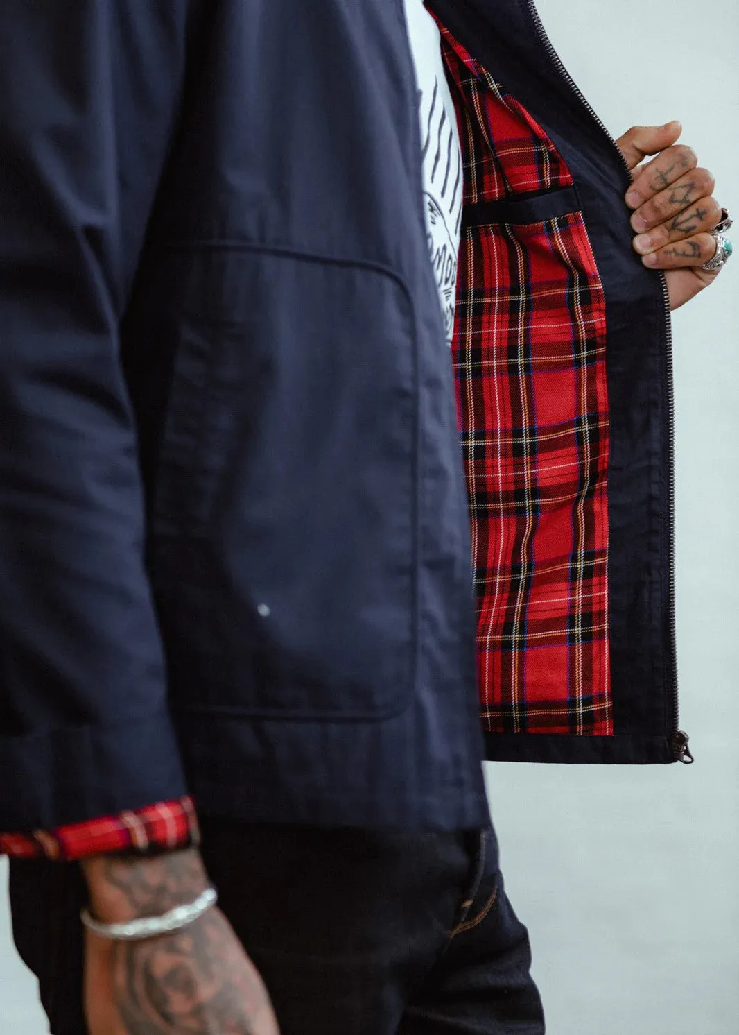 Classic Drizzler Navy Jacket by Chet Rock