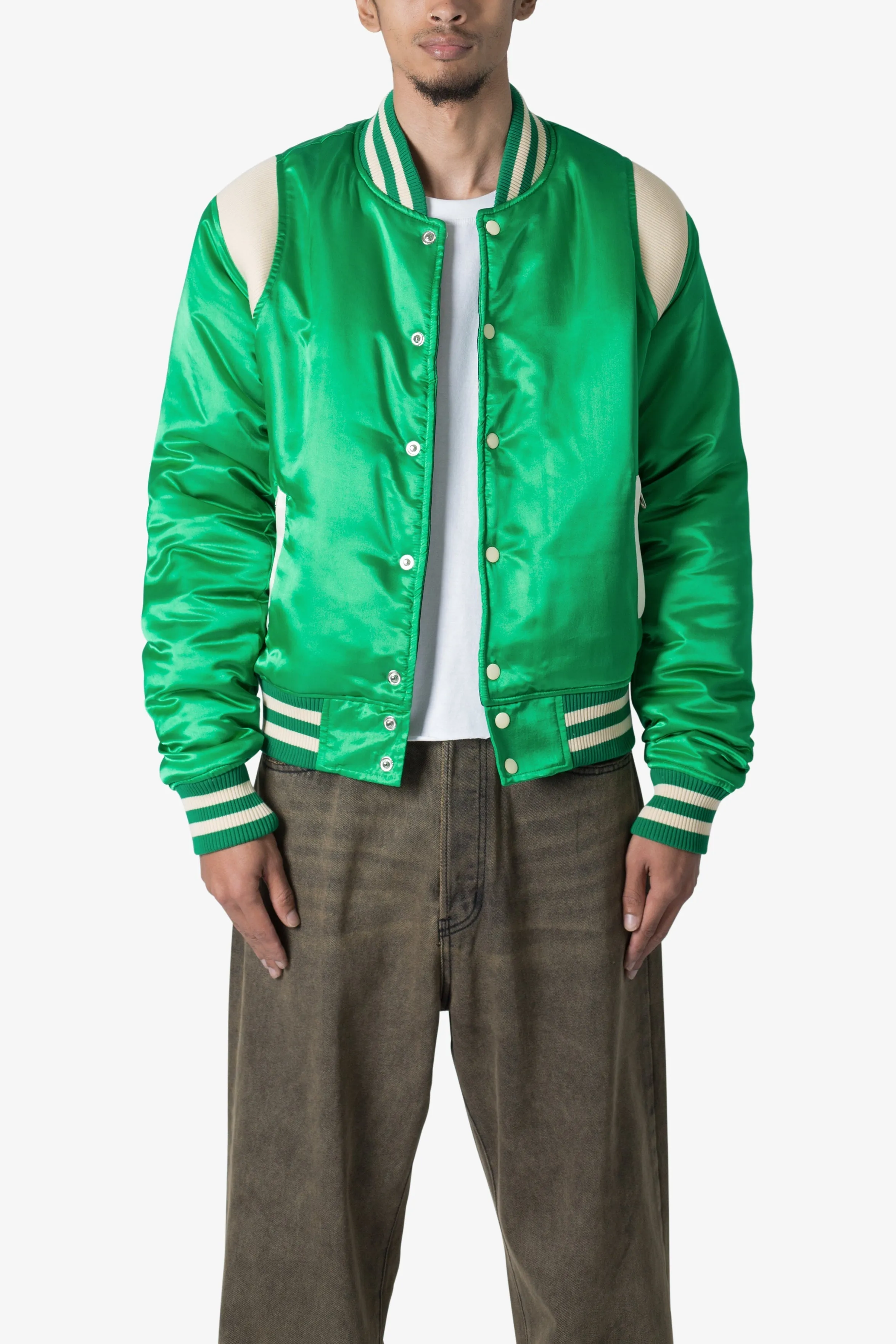 Classic Varsity Jacket - Green