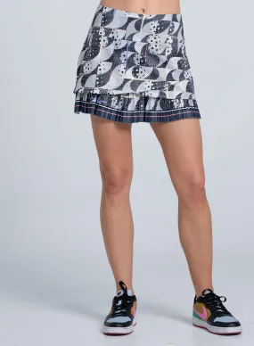 Electric Toile Pickleball Skirt