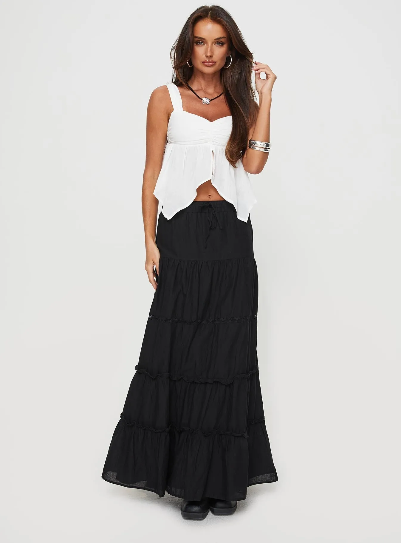 Eulalia Maxi Skirt Black