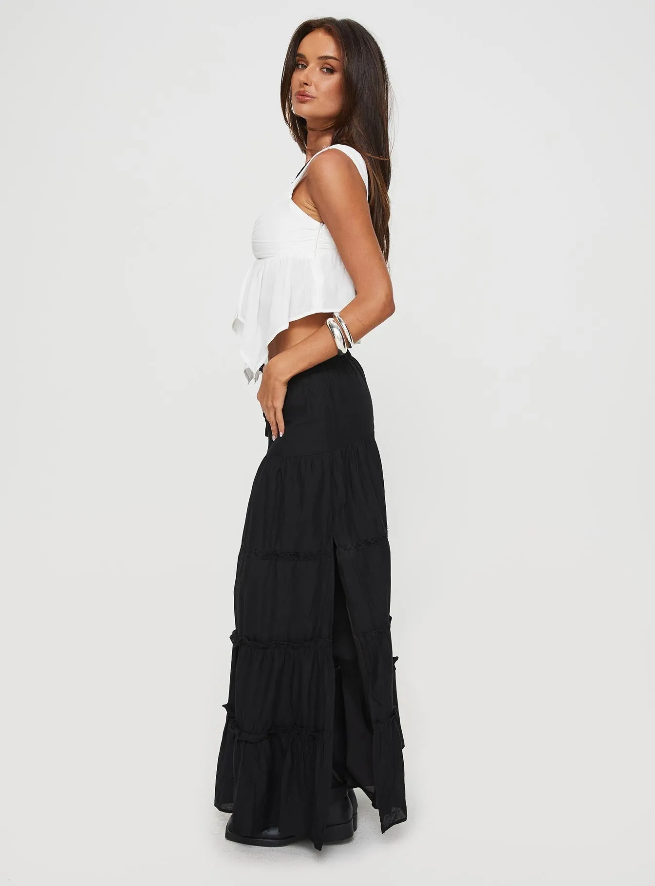 Eulalia Maxi Skirt Black