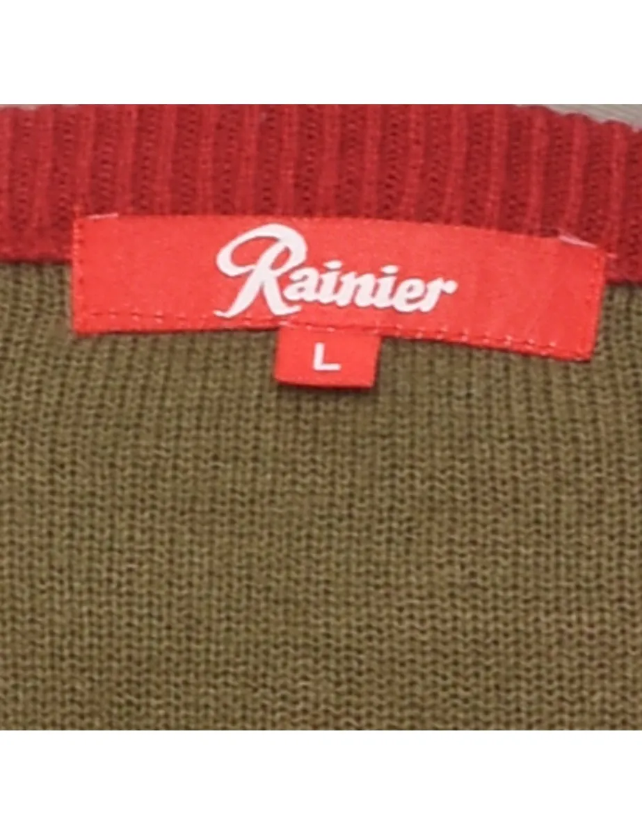 Festive Season Rainier Beer Christmas Jumper - L