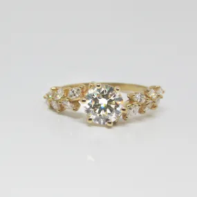 Floral Inspired Lab-Grown Diamond Engagement Ring