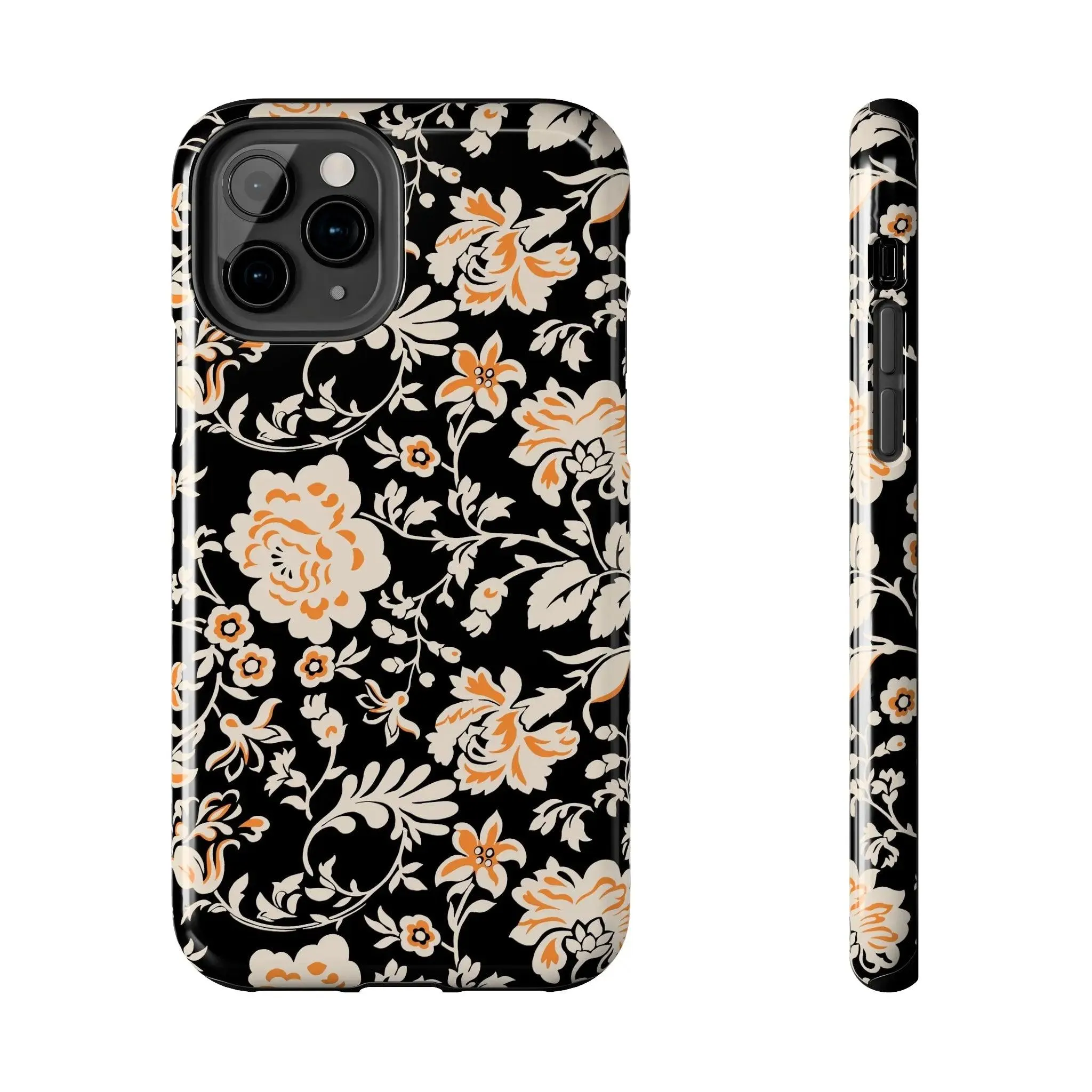 Floral Monochrome | Orange Flower Case