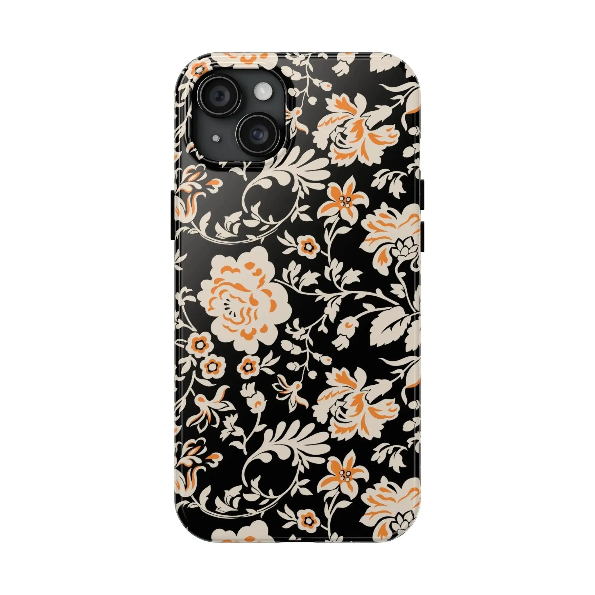 Floral Monochrome | Orange Flower Case