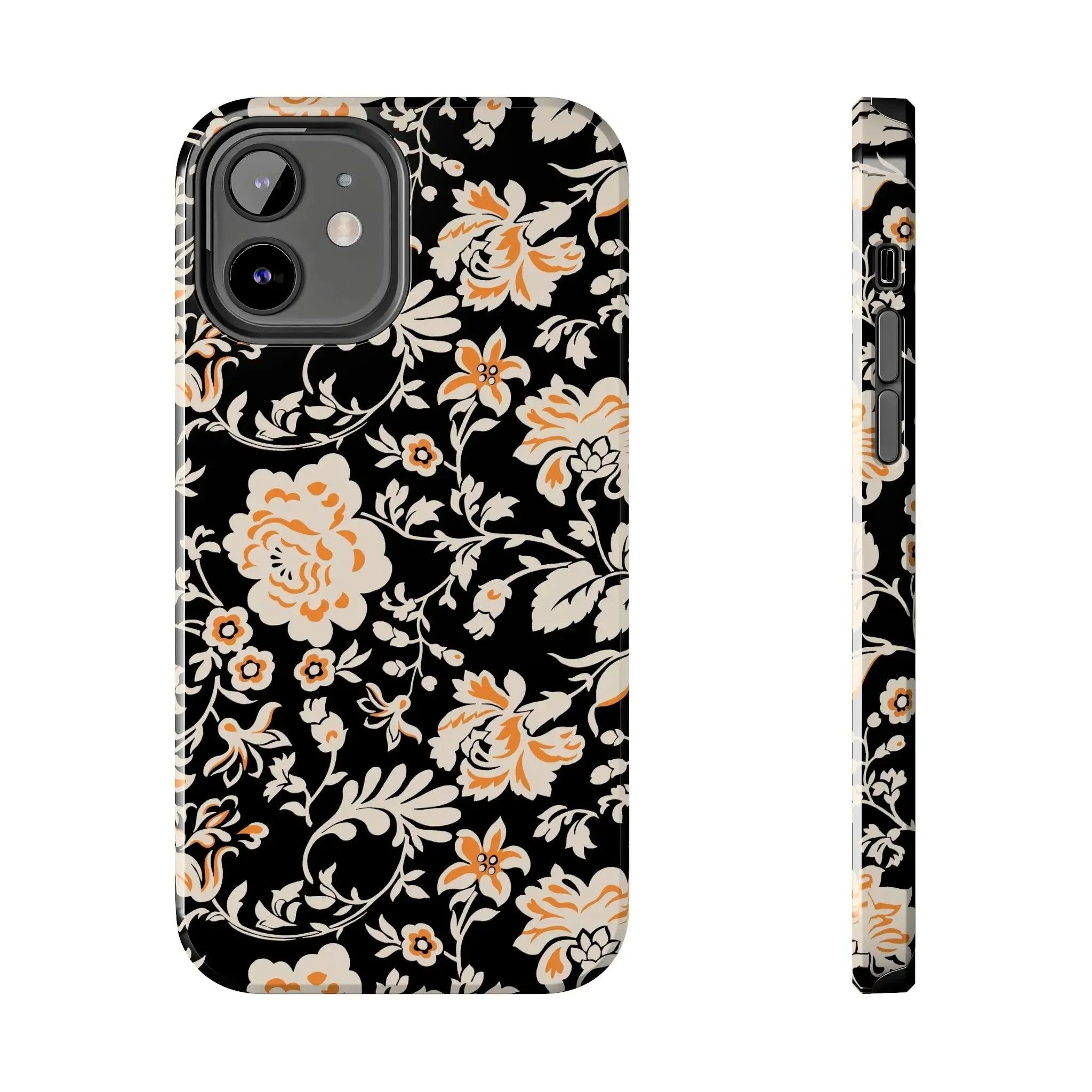 Floral Monochrome | Orange Flower Case