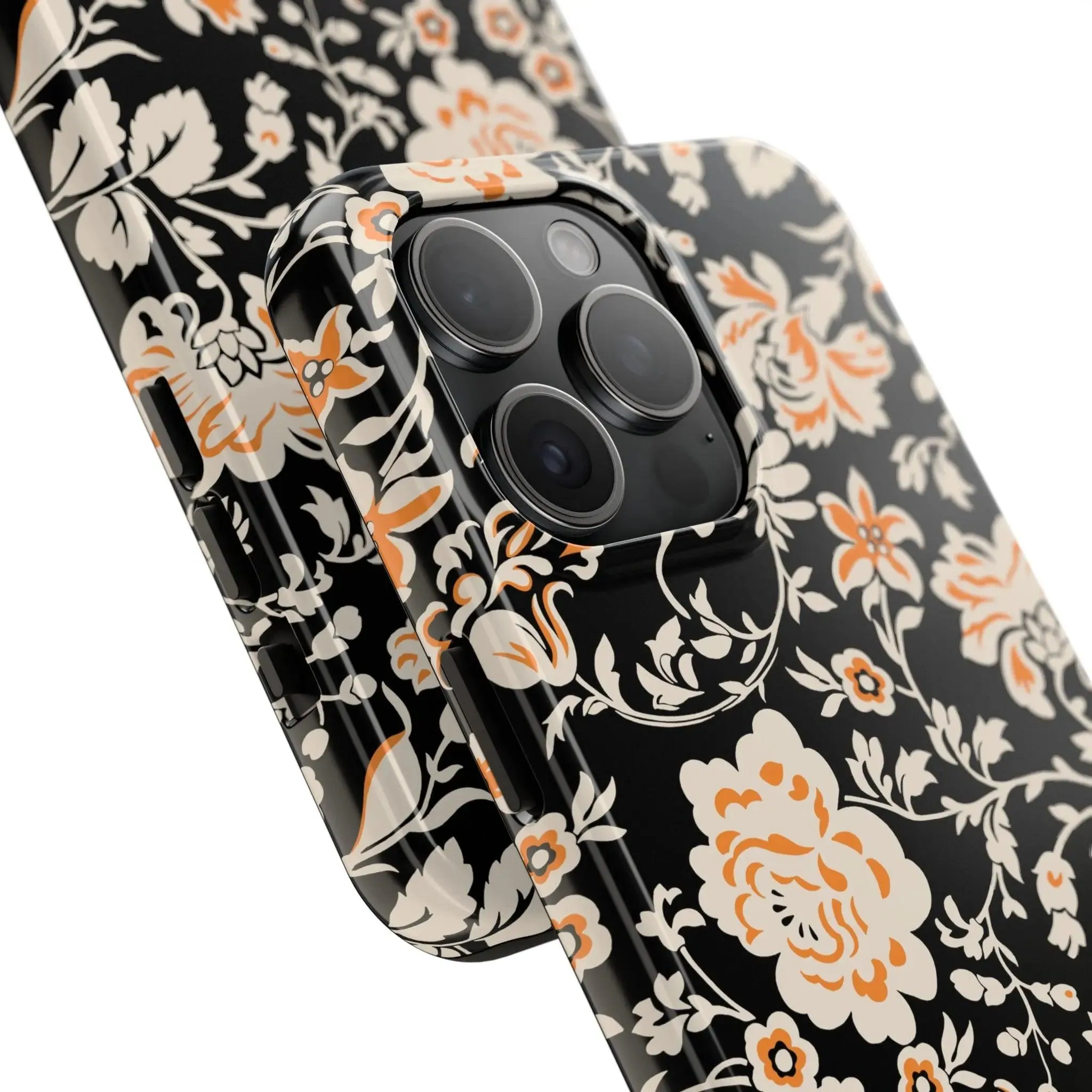 Floral Monochrome | Orange Flower Case