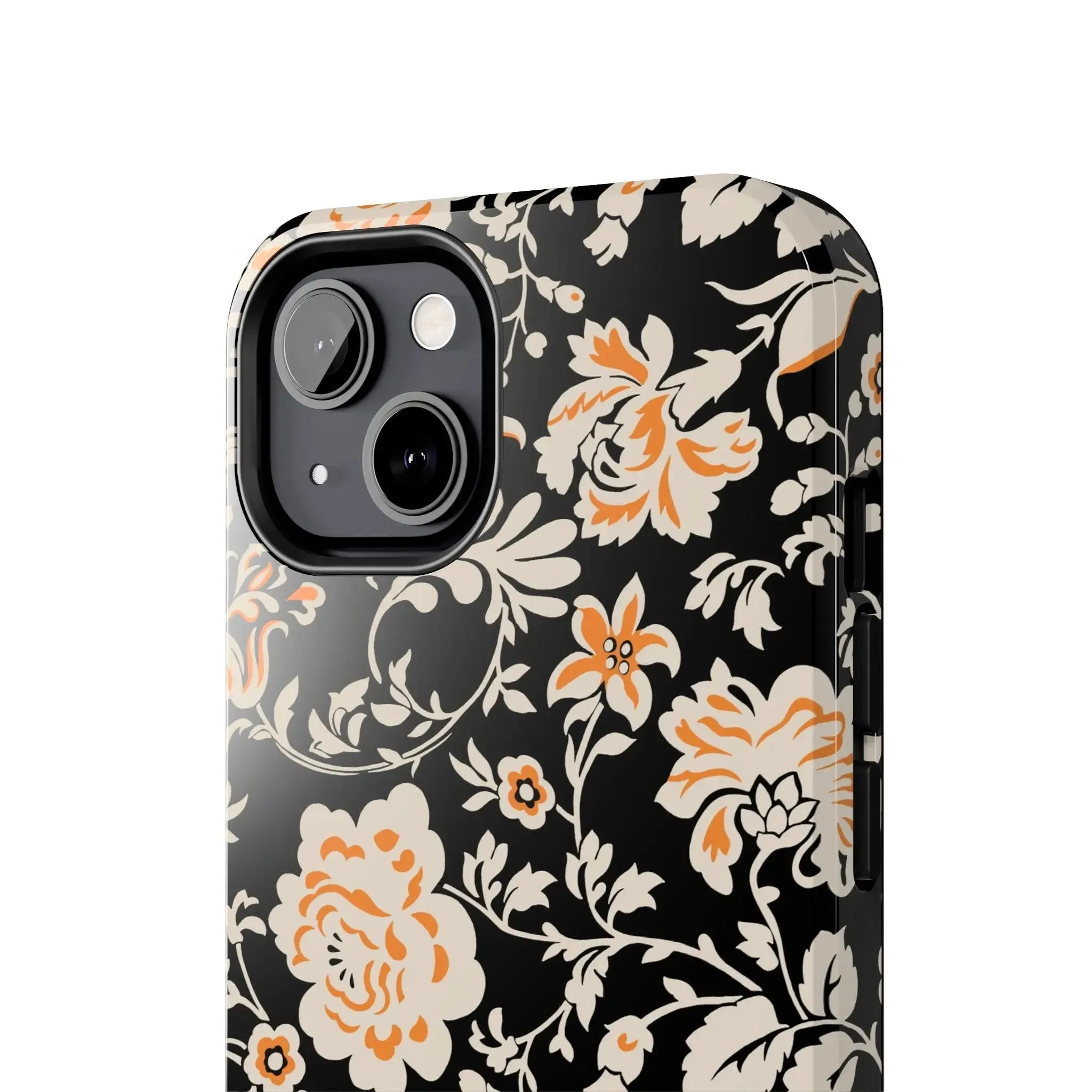 Floral Monochrome | Orange Flower Case