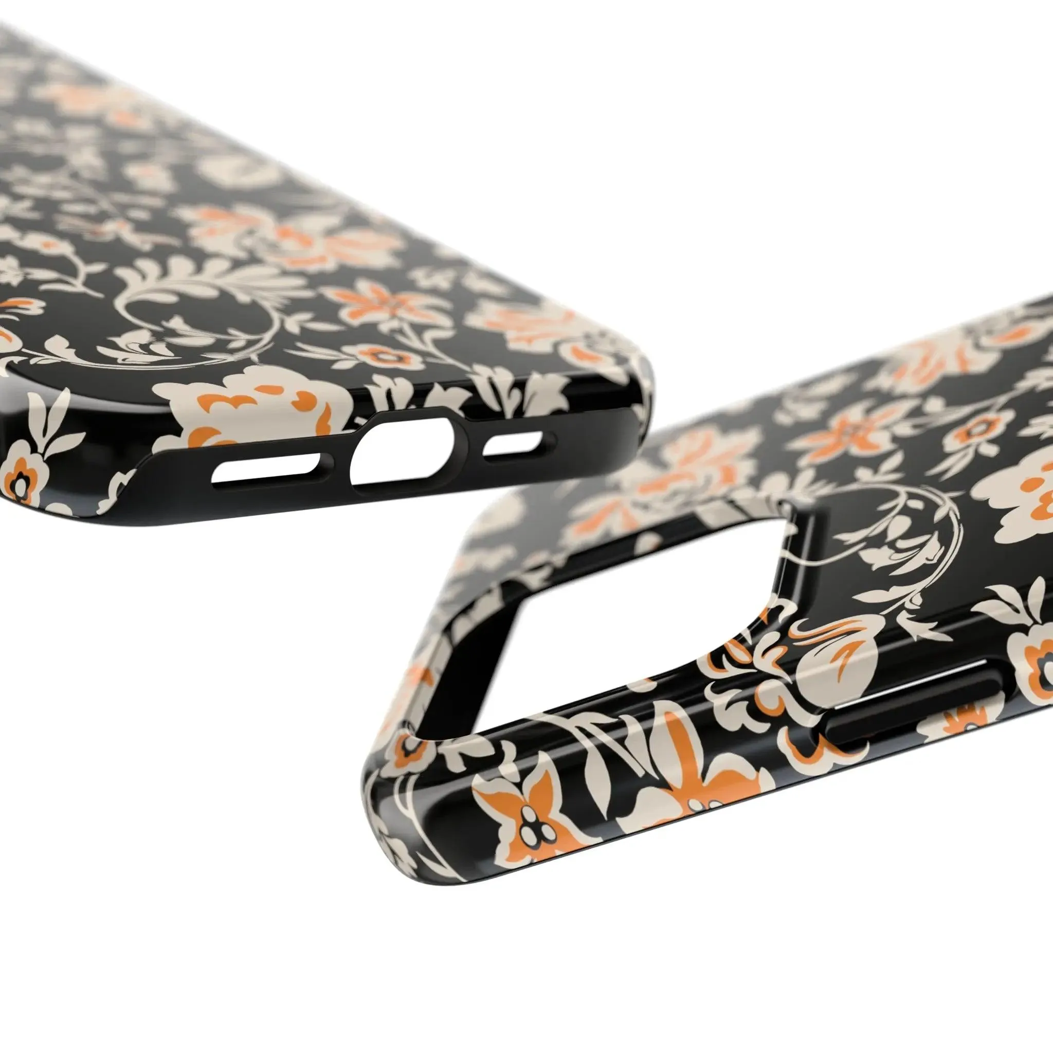 Floral Monochrome | Orange Flower Case