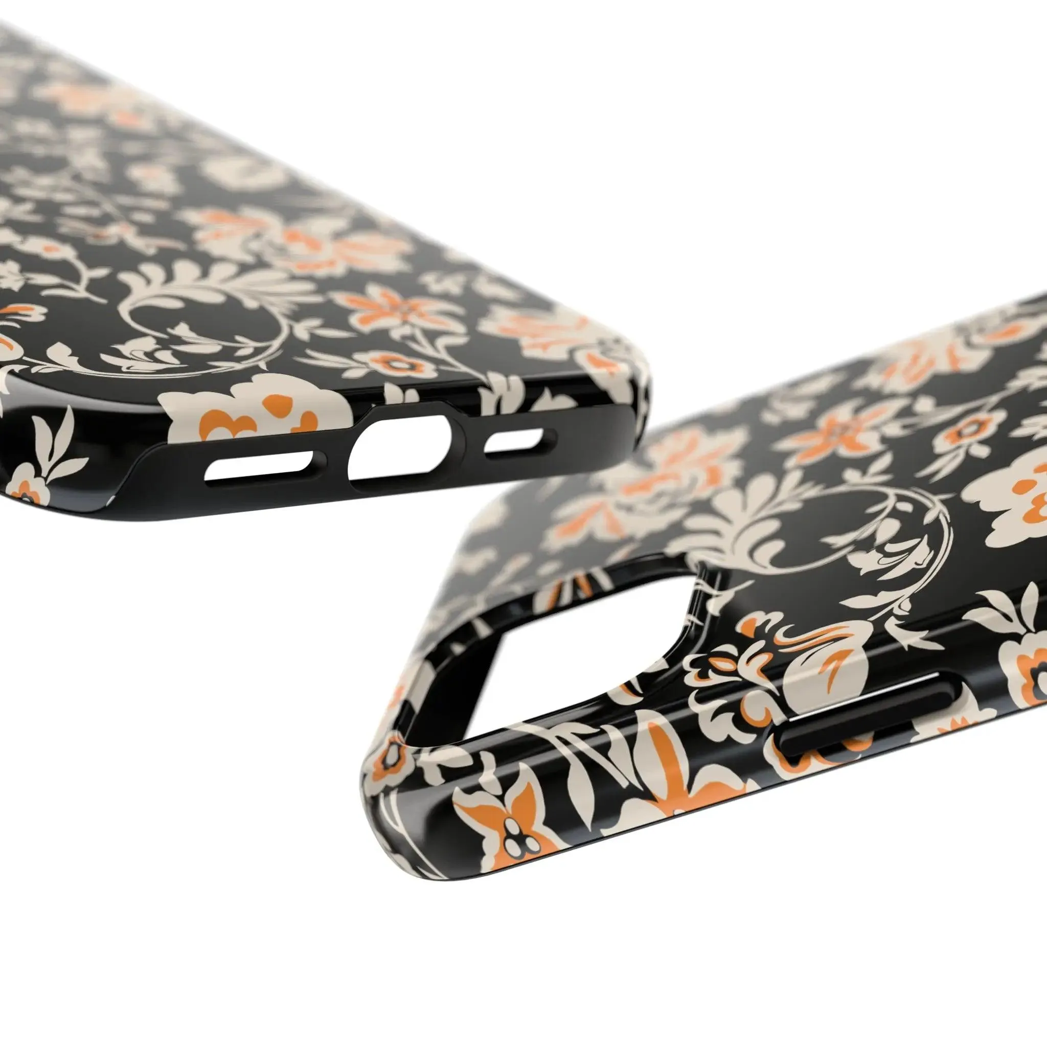 Floral Monochrome | Orange Flower Case