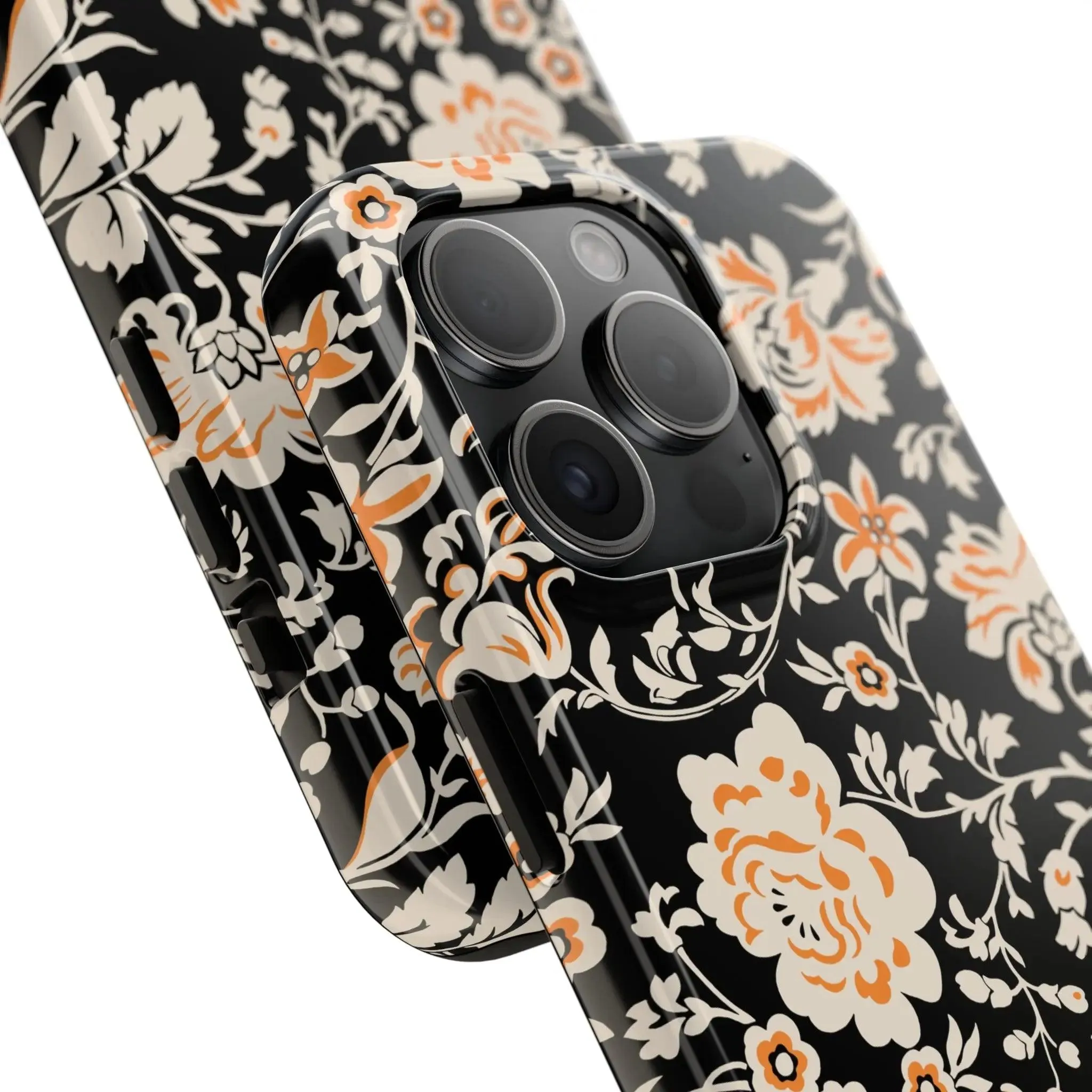 Floral Monochrome | Orange Flower Case