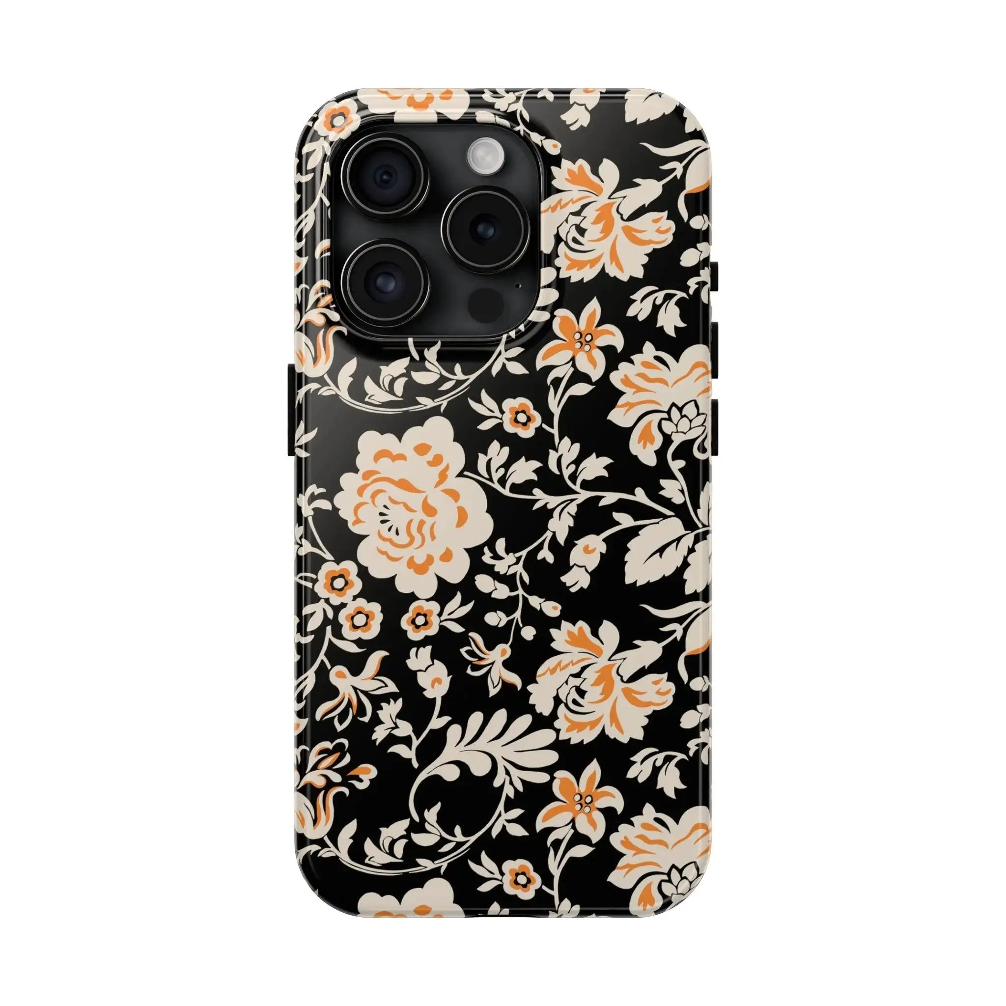 Floral Monochrome | Orange Flower Case