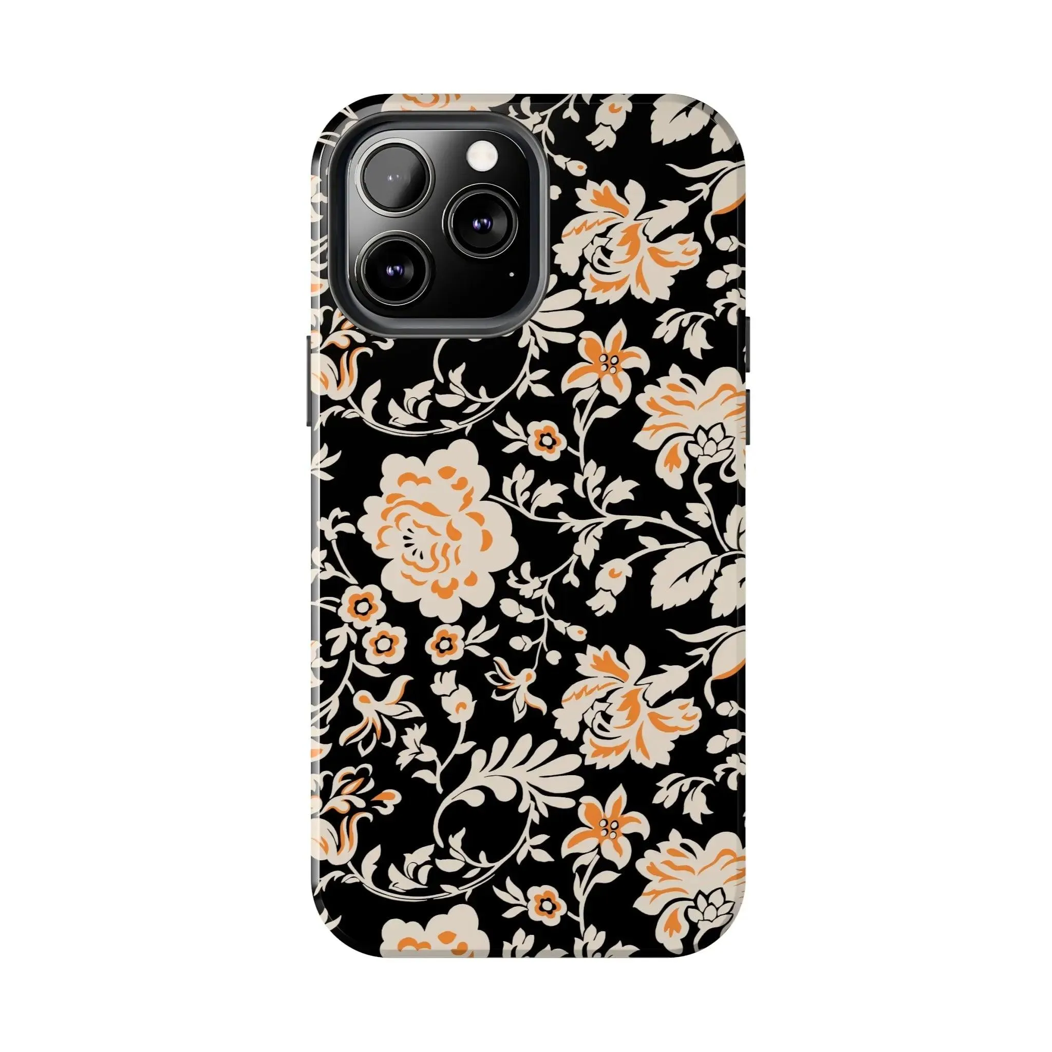 Floral Monochrome | Orange Flower Case