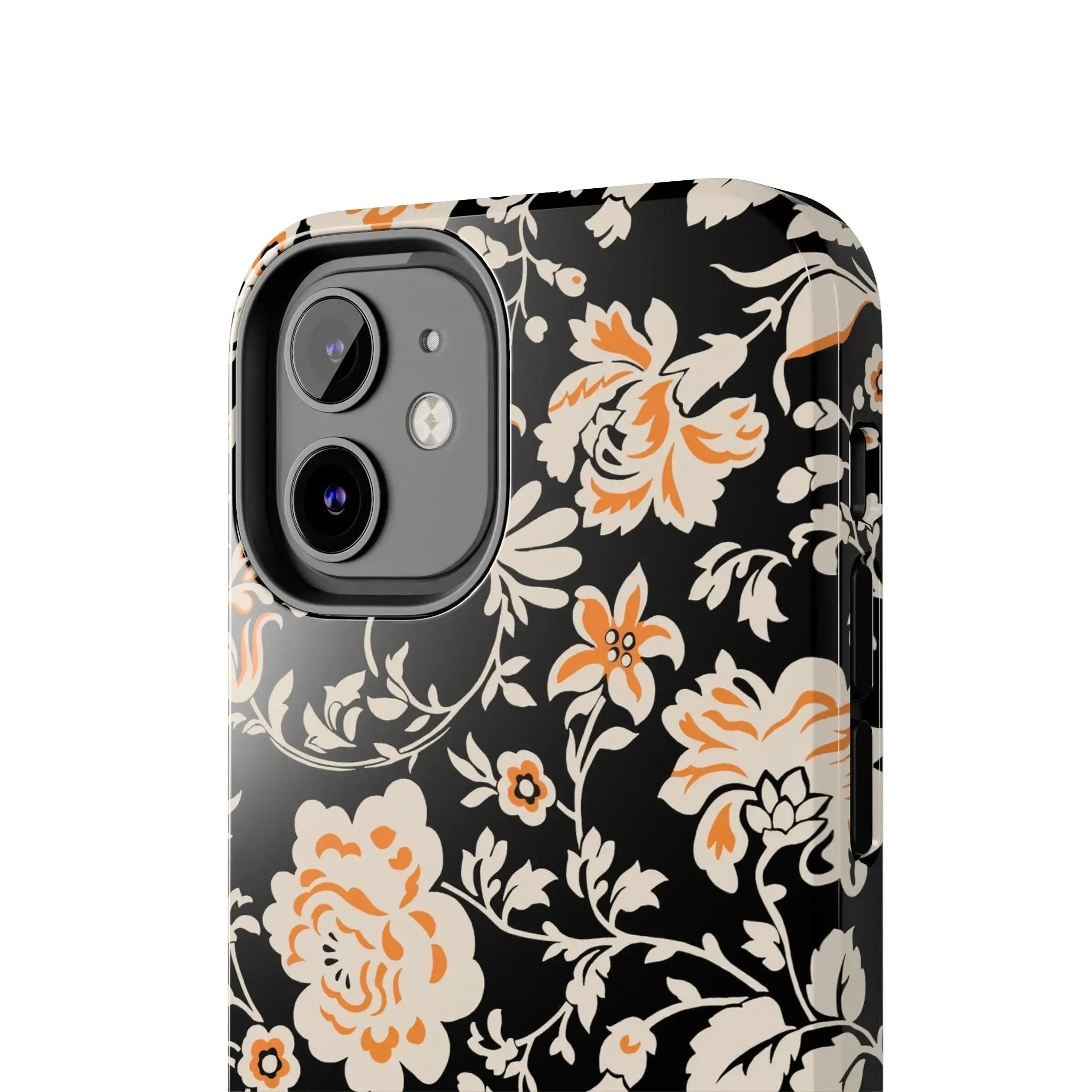 Floral Monochrome | Orange Flower Case