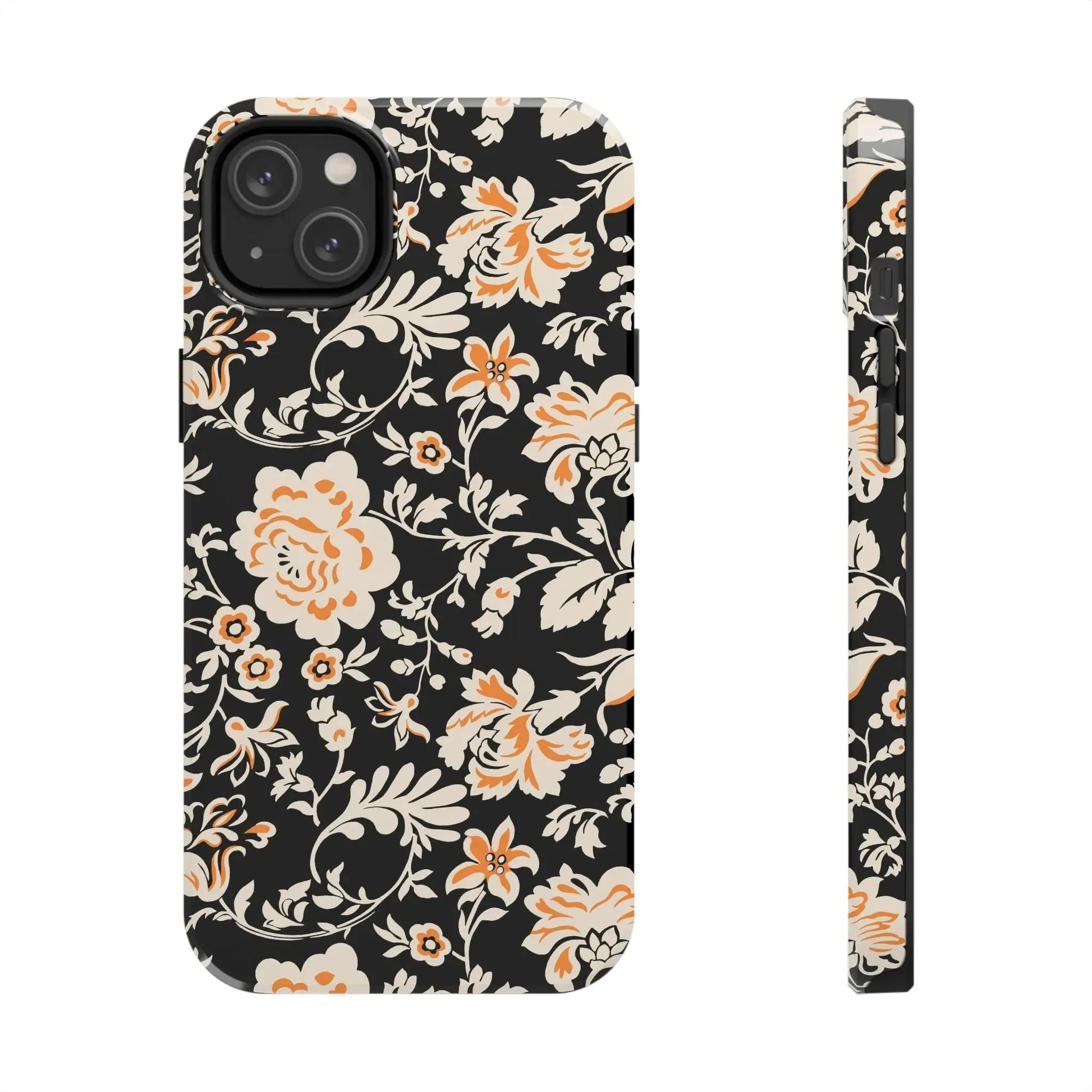 Floral Monochrome | Orange Flower Case