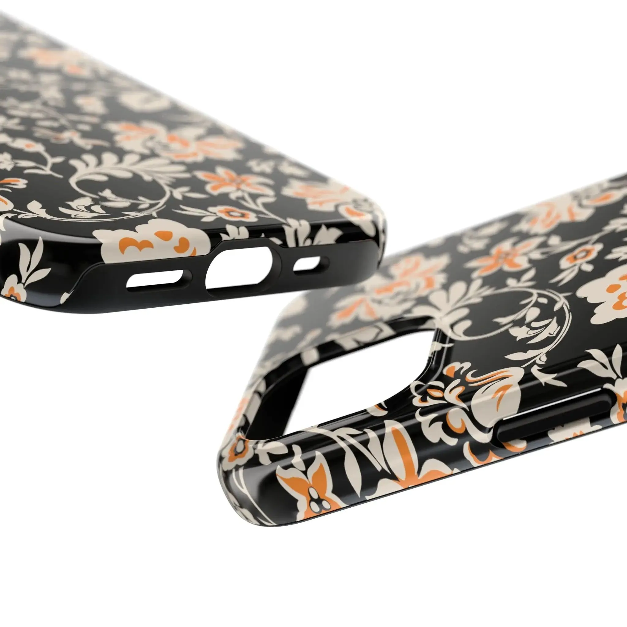 Floral Monochrome | Orange Flower Case