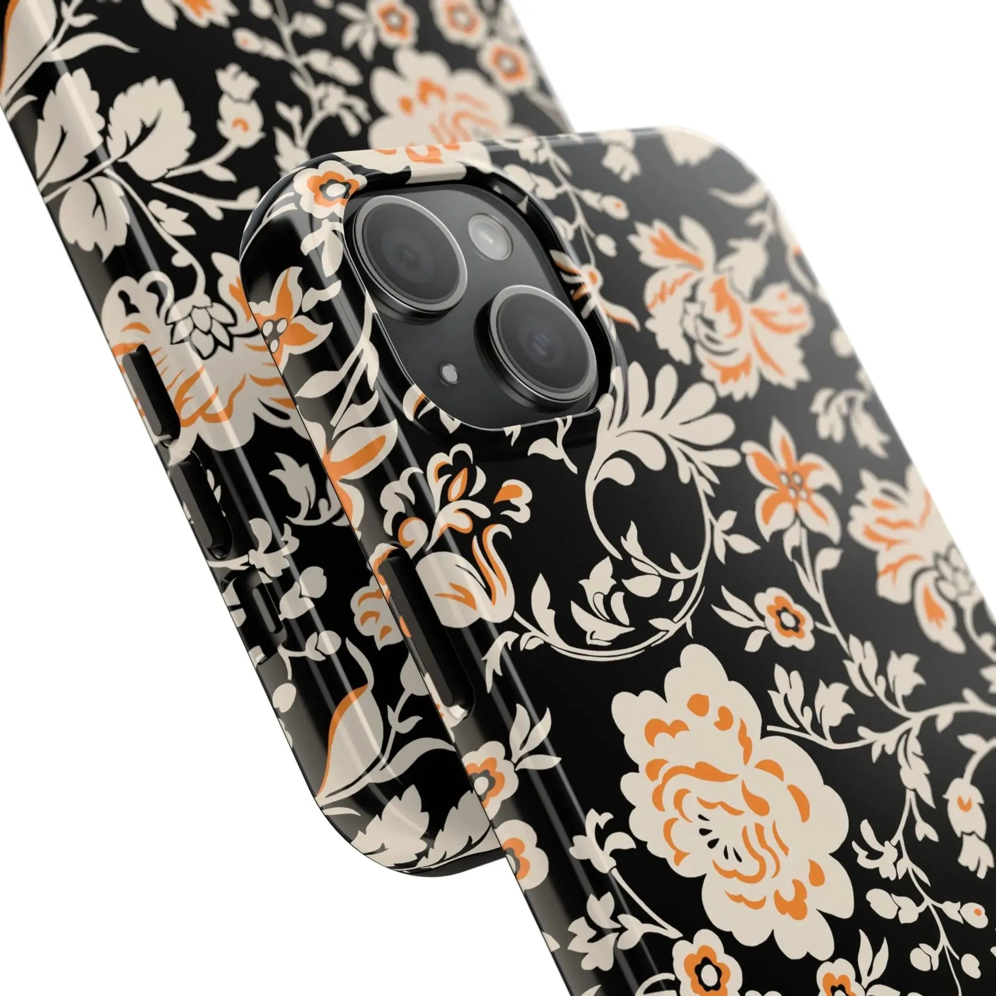 Floral Monochrome | Orange Flower Case