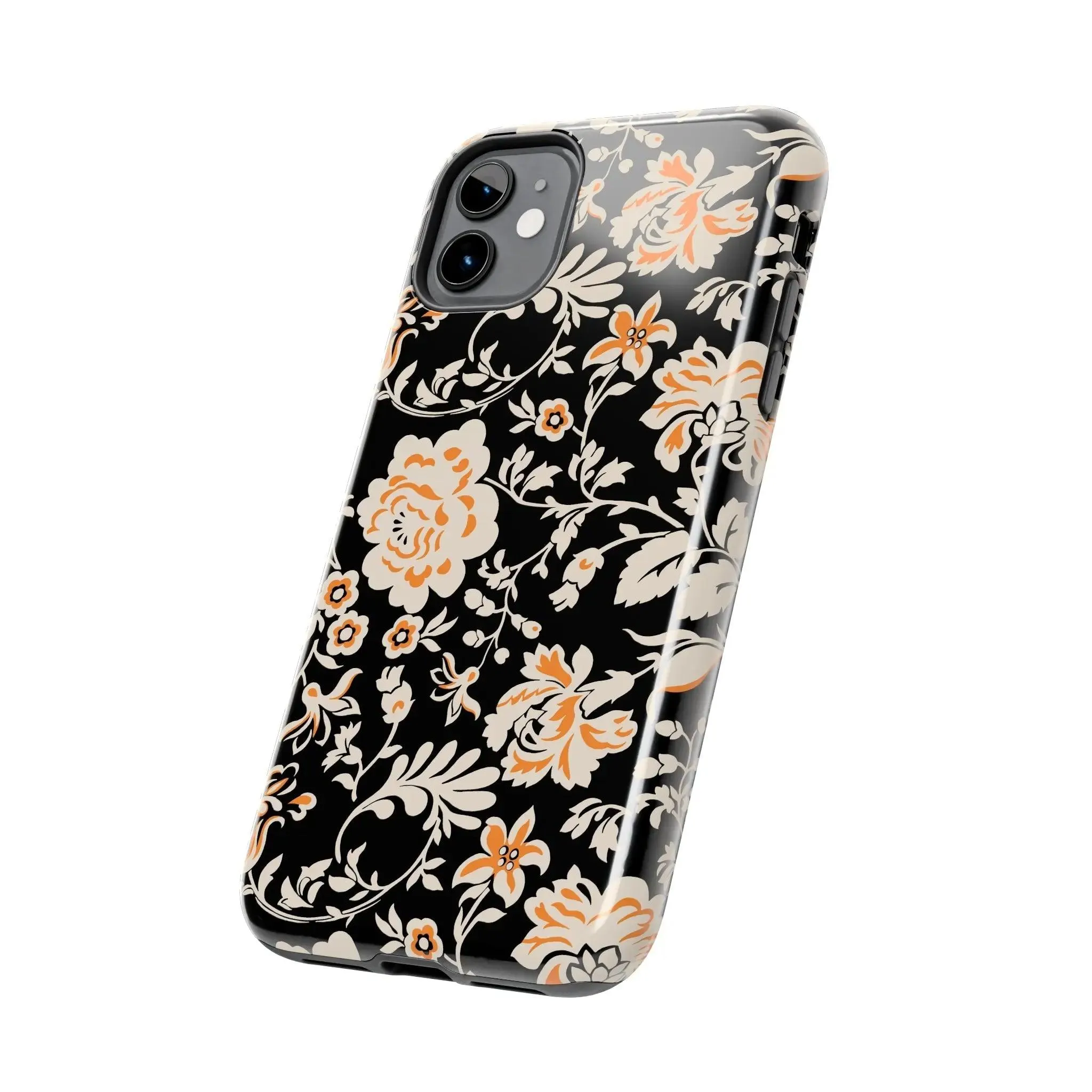 Floral Monochrome | Orange Flower Case