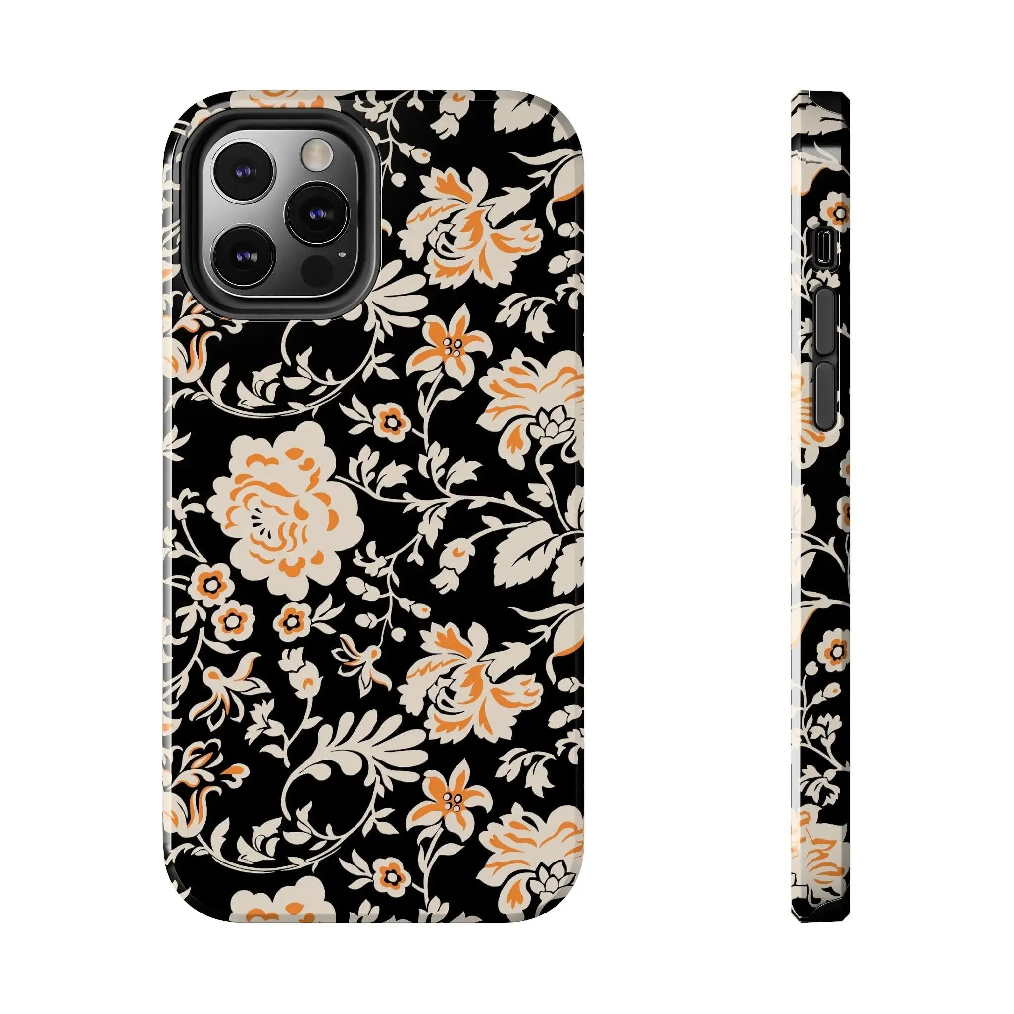 Floral Monochrome | Orange Flower Case