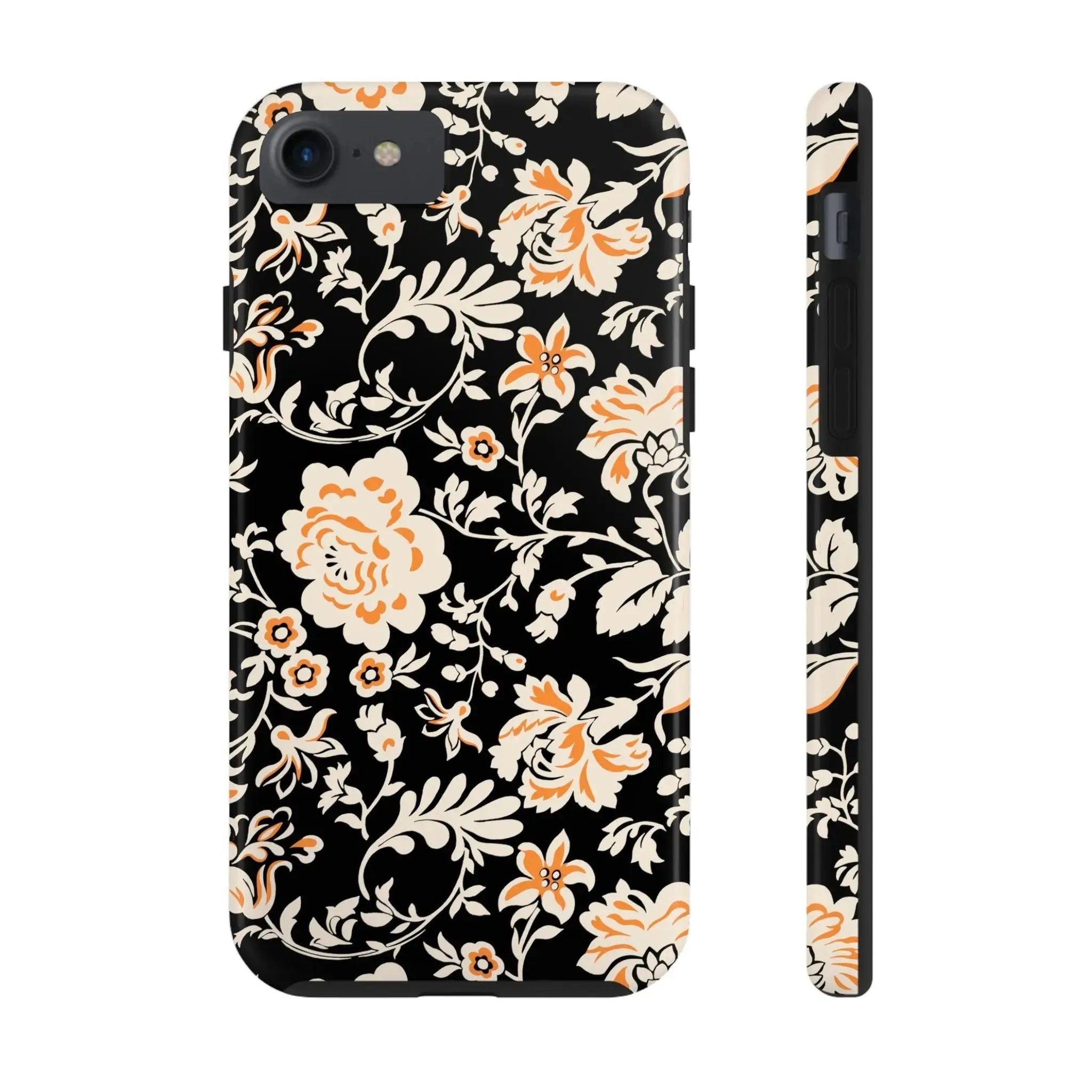 Floral Monochrome | Orange Flower Case