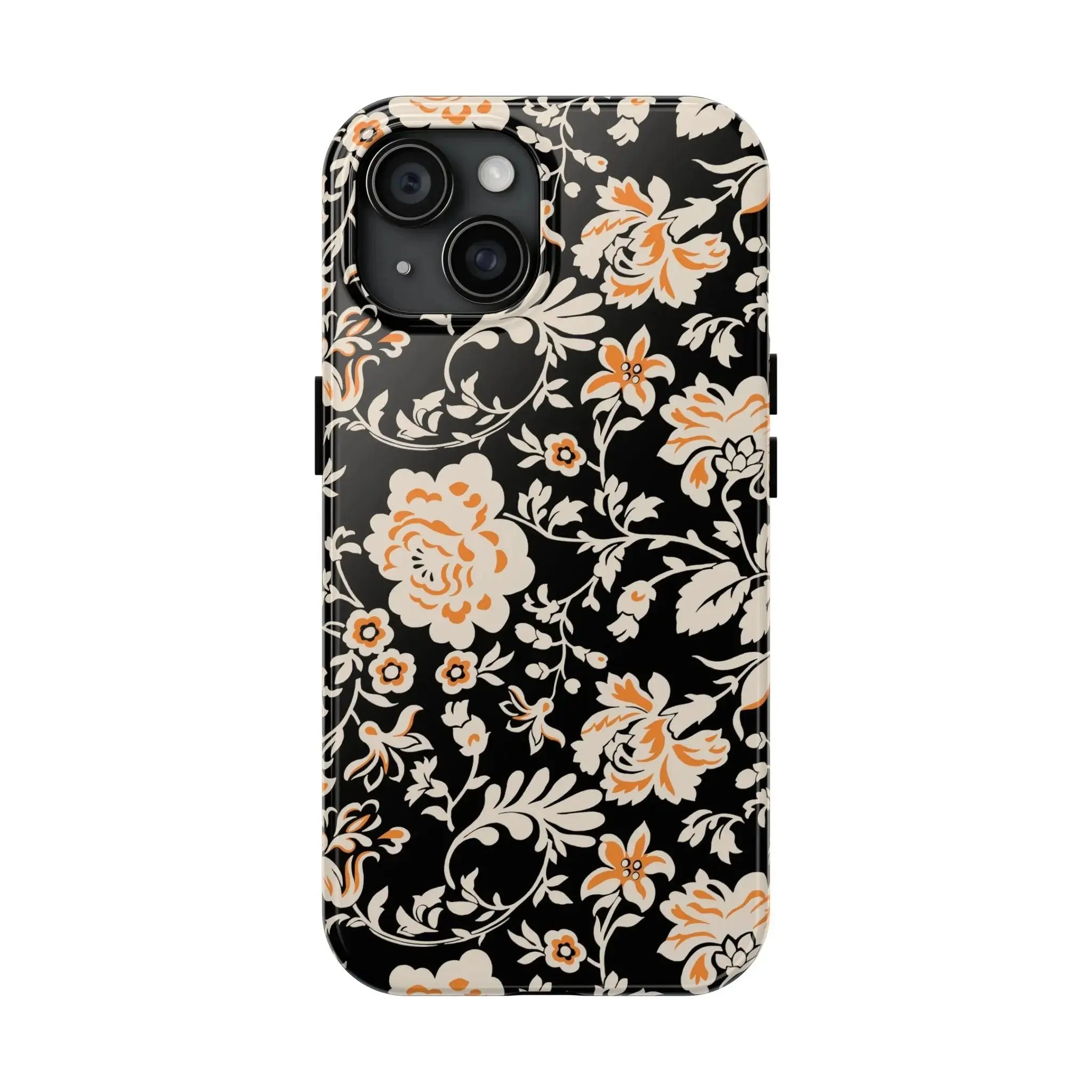 Floral Monochrome | Orange Flower Case