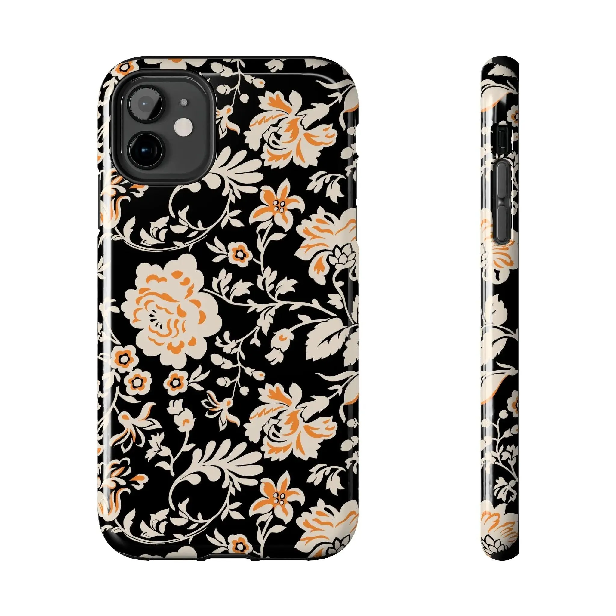 Floral Monochrome | Orange Flower Case