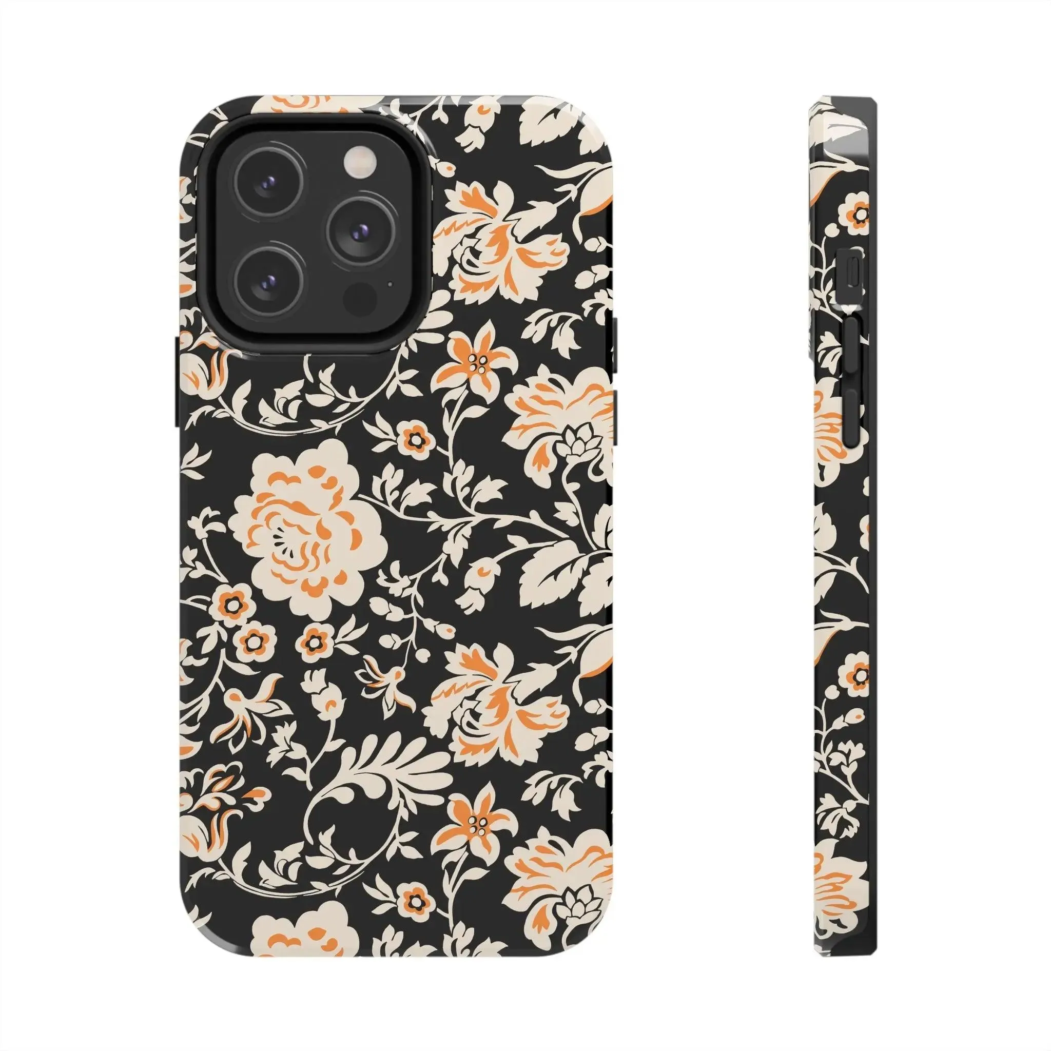 Floral Monochrome | Orange Flower Case