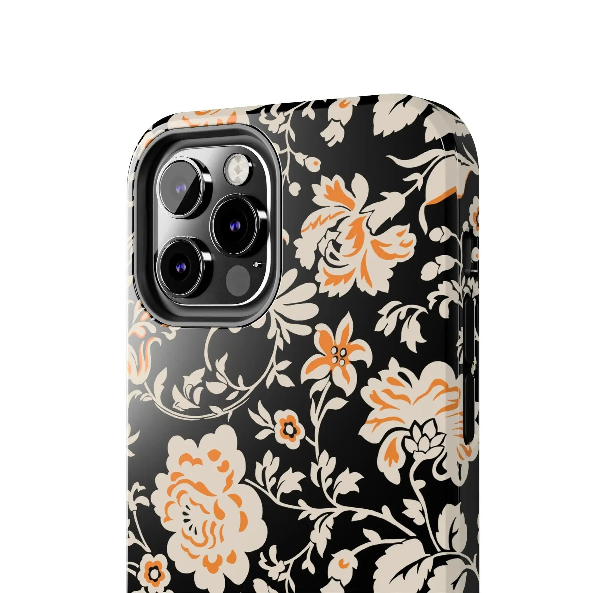 Floral Monochrome | Orange Flower Case