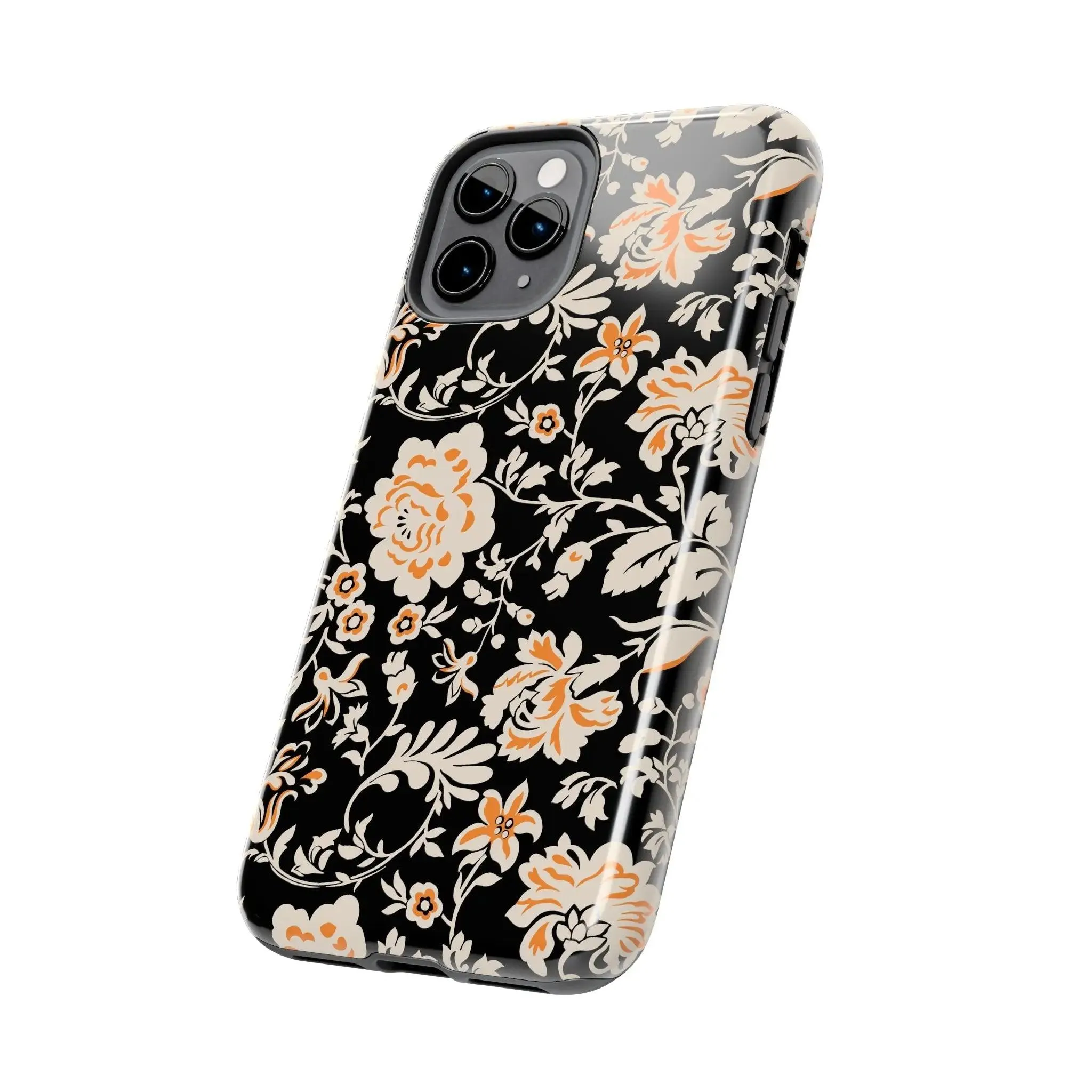 Floral Monochrome | Orange Flower Case