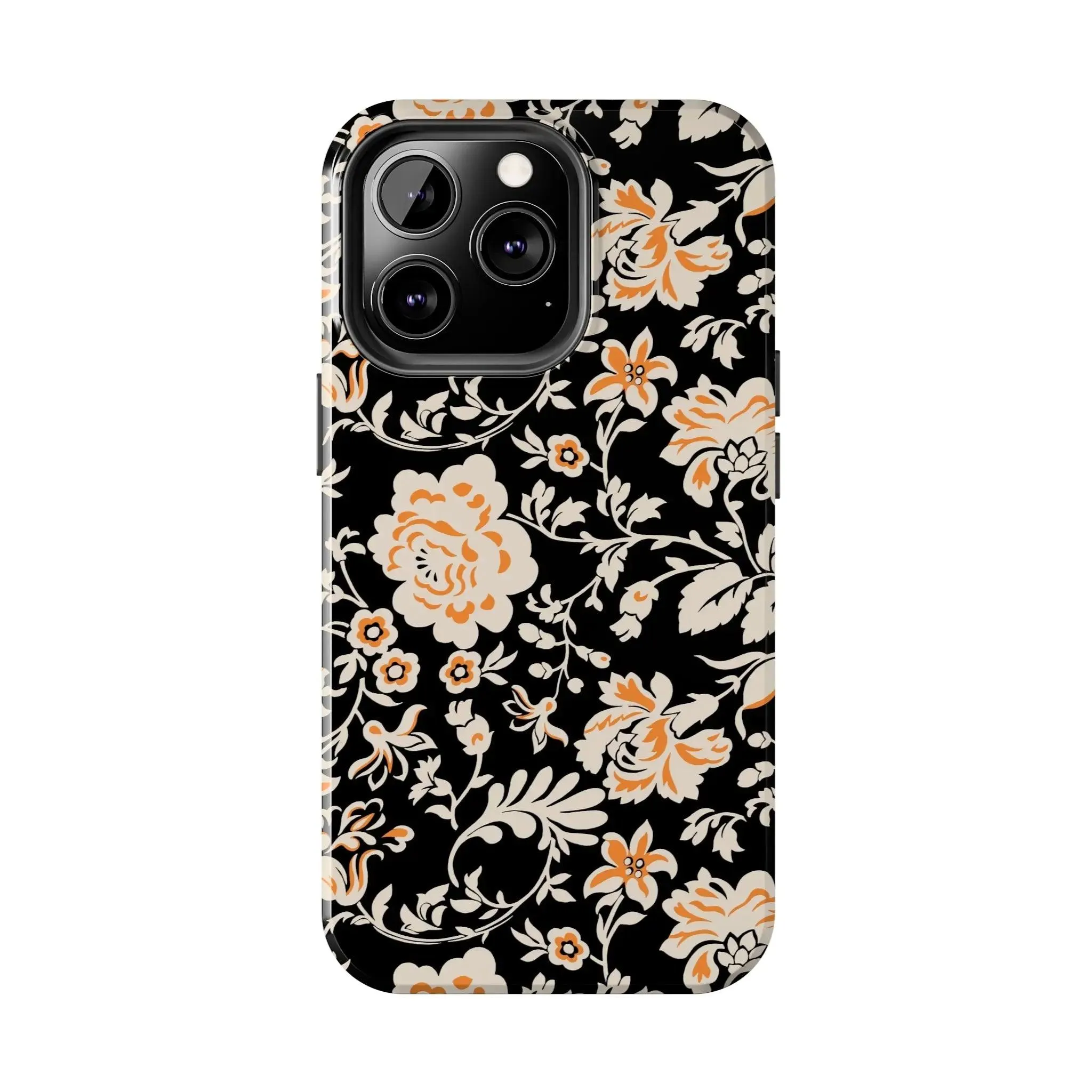 Floral Monochrome | Orange Flower Case